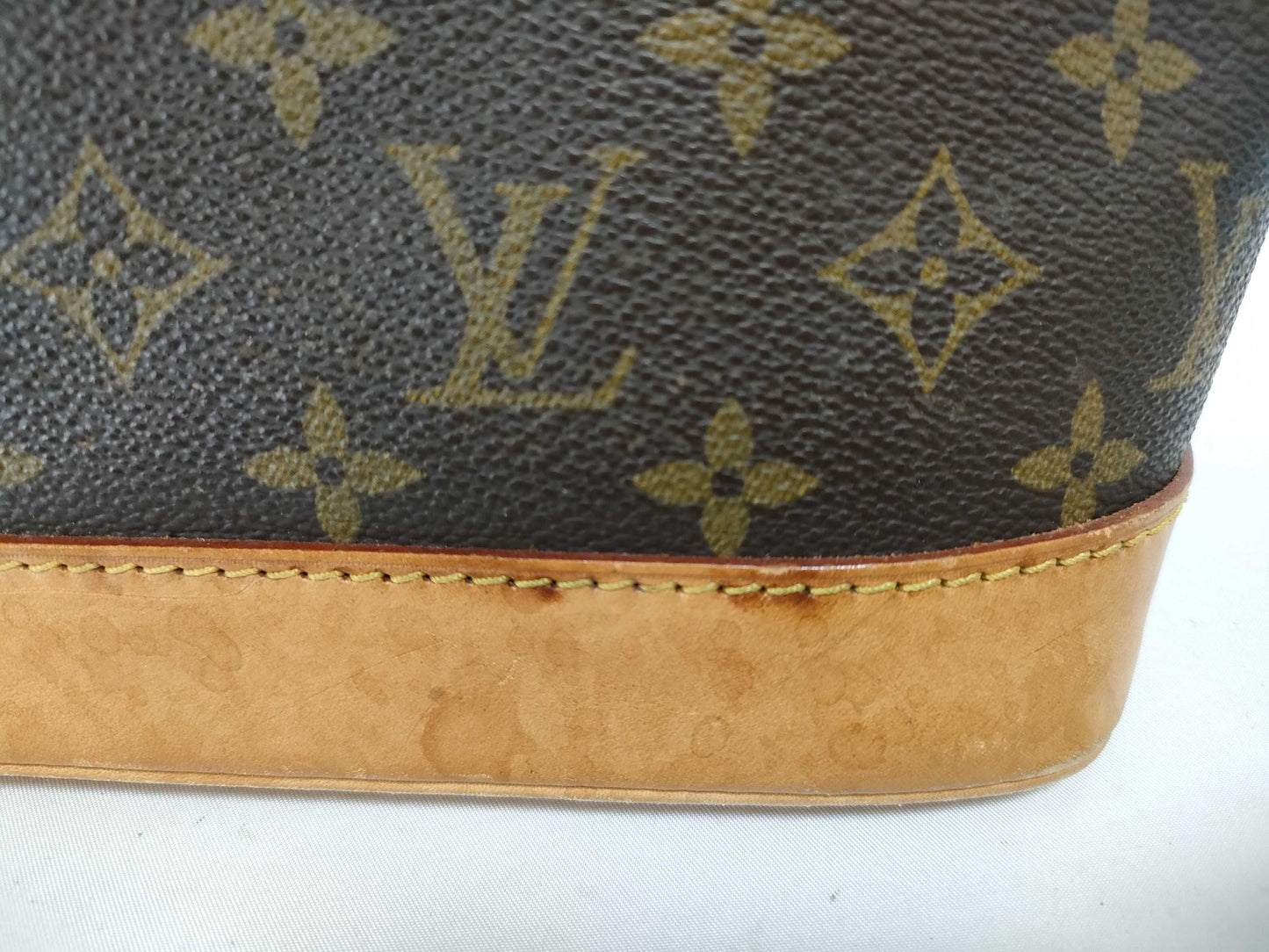 Louis Vuitton Alma, Brown, Canvas, handbag