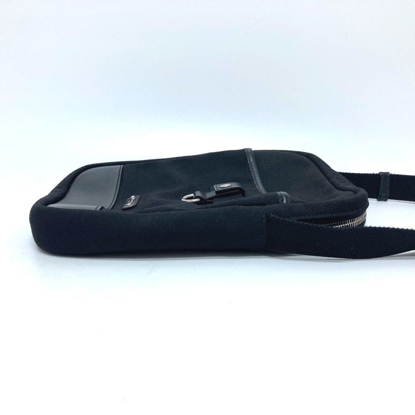 Saint Laurent Rivington, Black, Canvas, shoulder