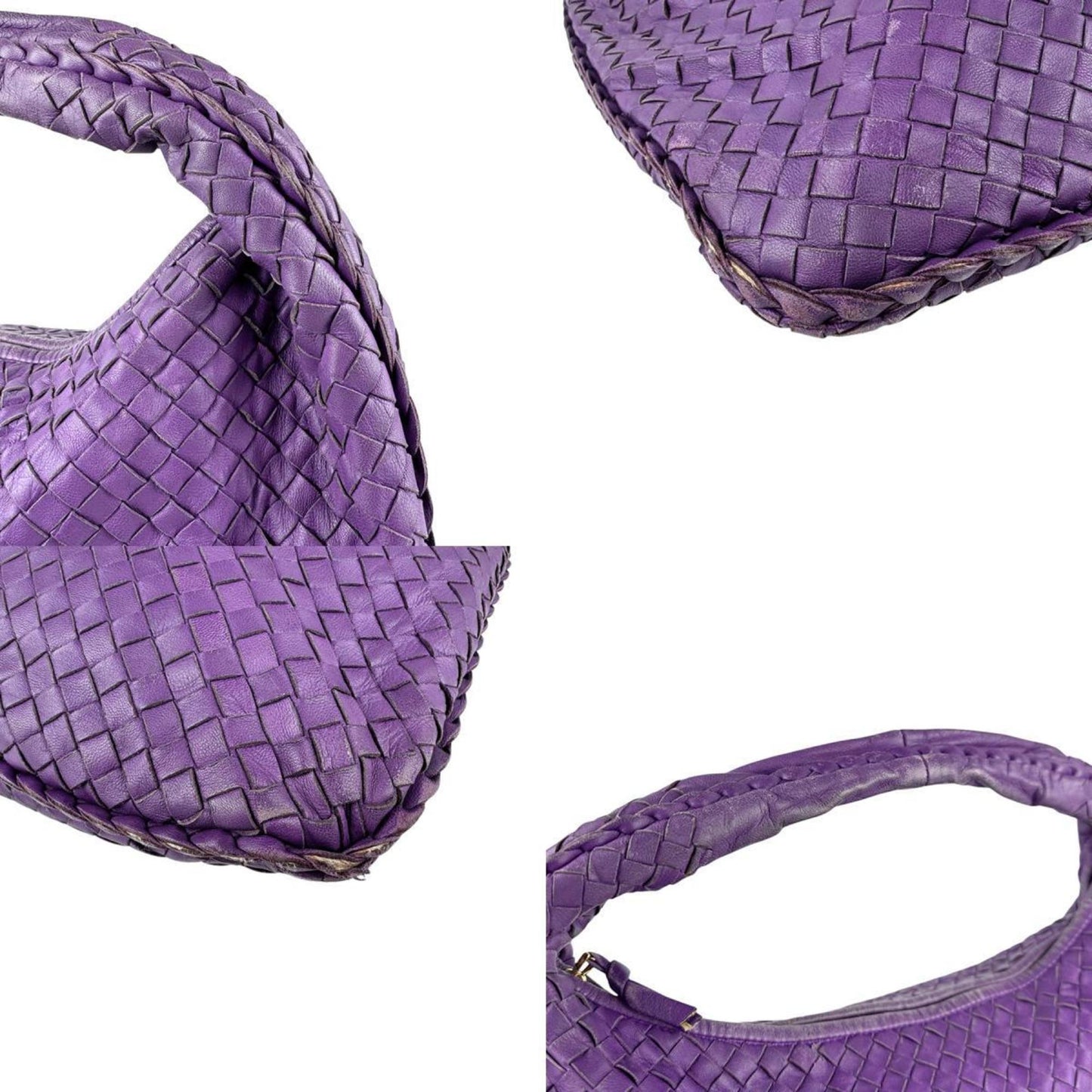 Bottega Veneta Intrecciato, Purple, Leather, handbag