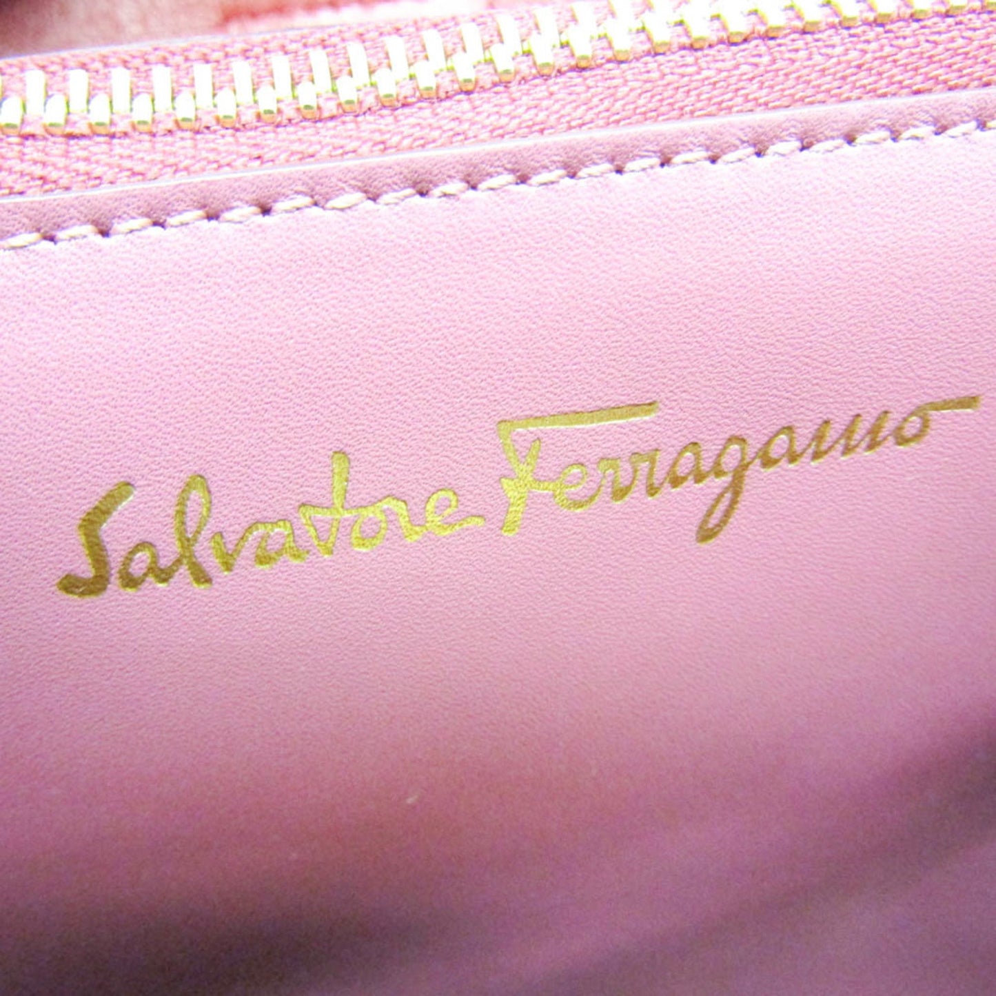 Salvatore Ferragamo Gancini, Pink, Leather, handbag