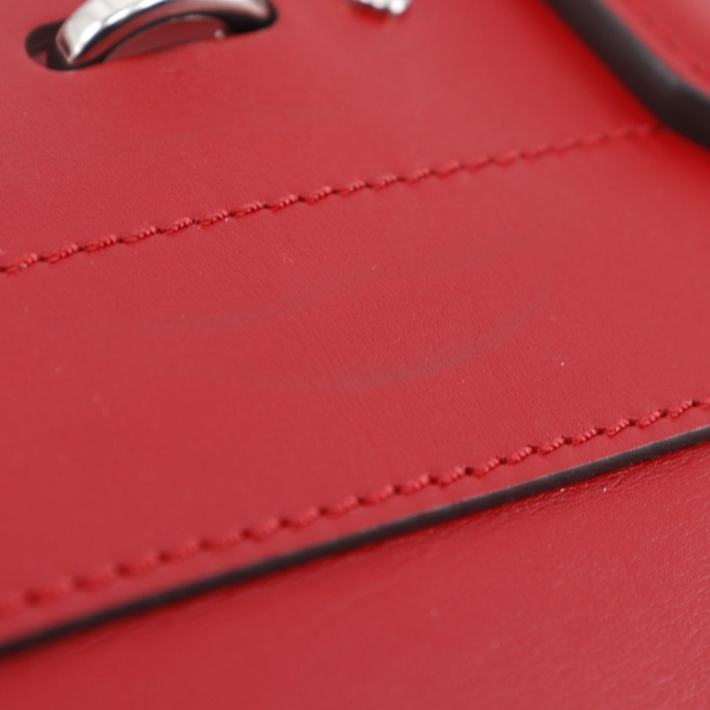 Louis Vuitton City steamer, Red, Leather, handbag