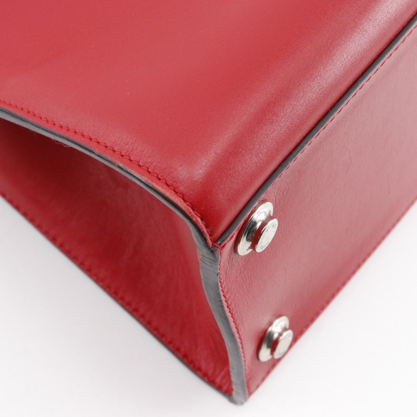 Louis Vuitton City steamer, Red, Leather, handbag