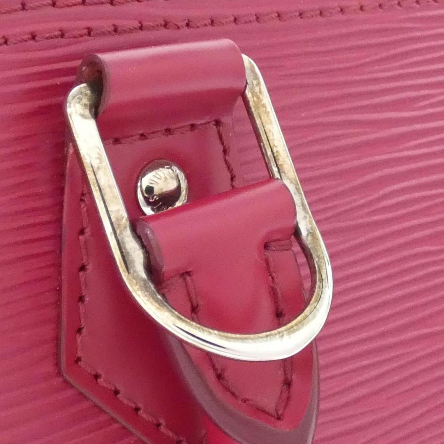 Louis Vuitton Alma, Pink, Leather, handbag