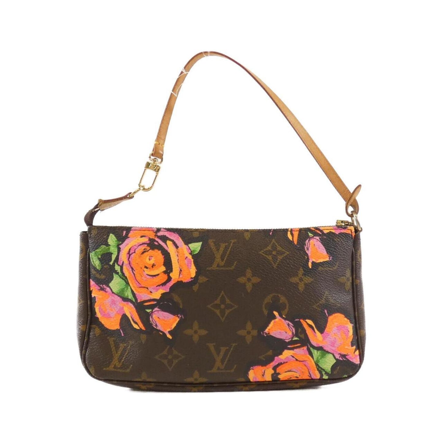 Louis Vuitton Pochette Accessoire, Brown, Canvas, clutch