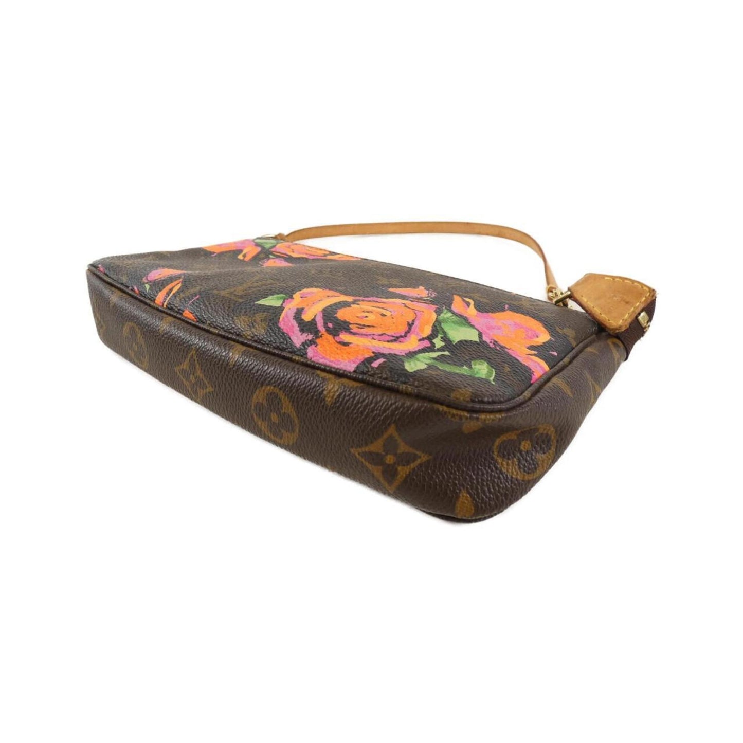 Louis Vuitton Pochette Accessoire, Brown, Canvas, clutch