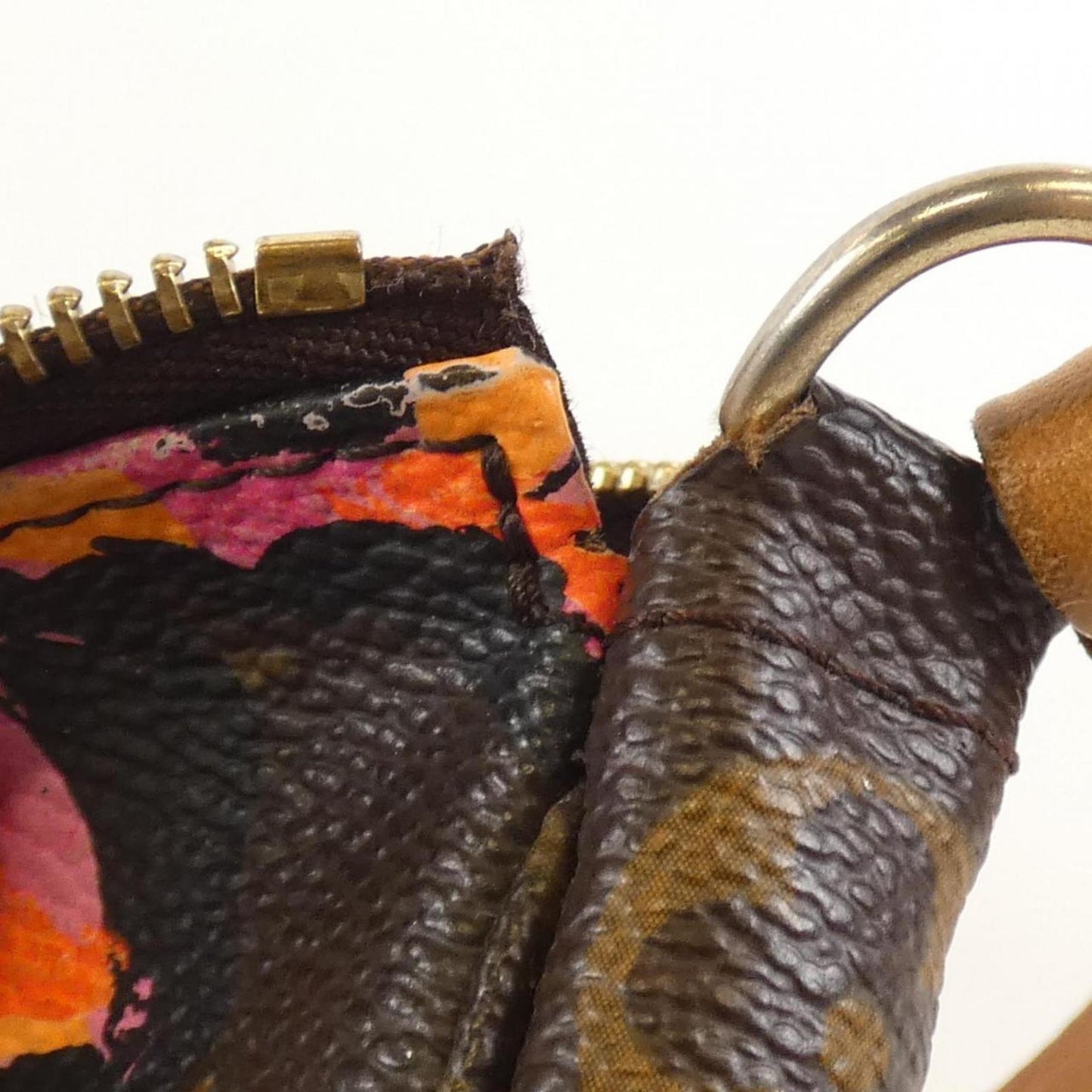 Louis Vuitton Pochette Accessoire, Brown, Canvas, clutch