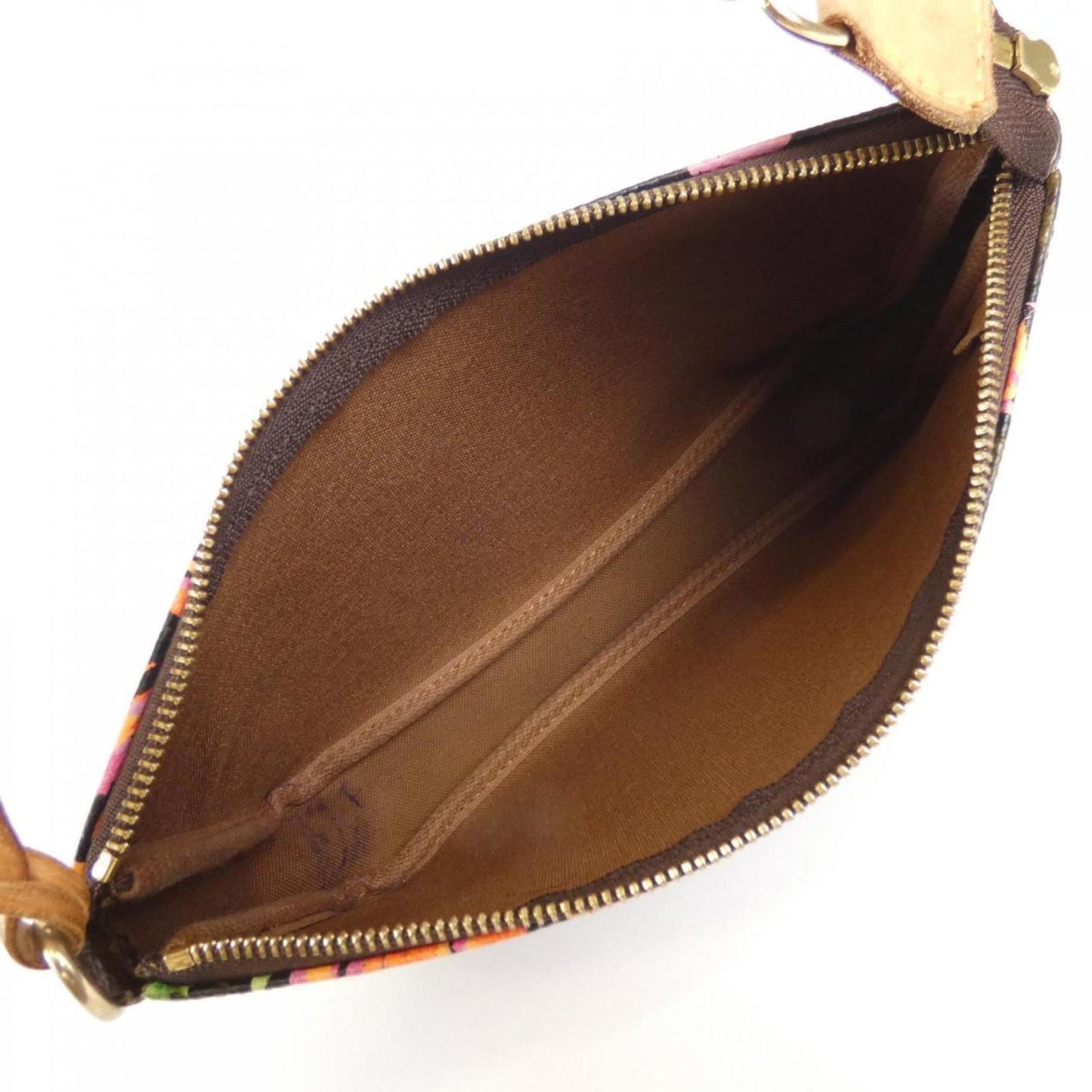 Louis Vuitton Pochette Accessoire, Brown, Canvas, clutch