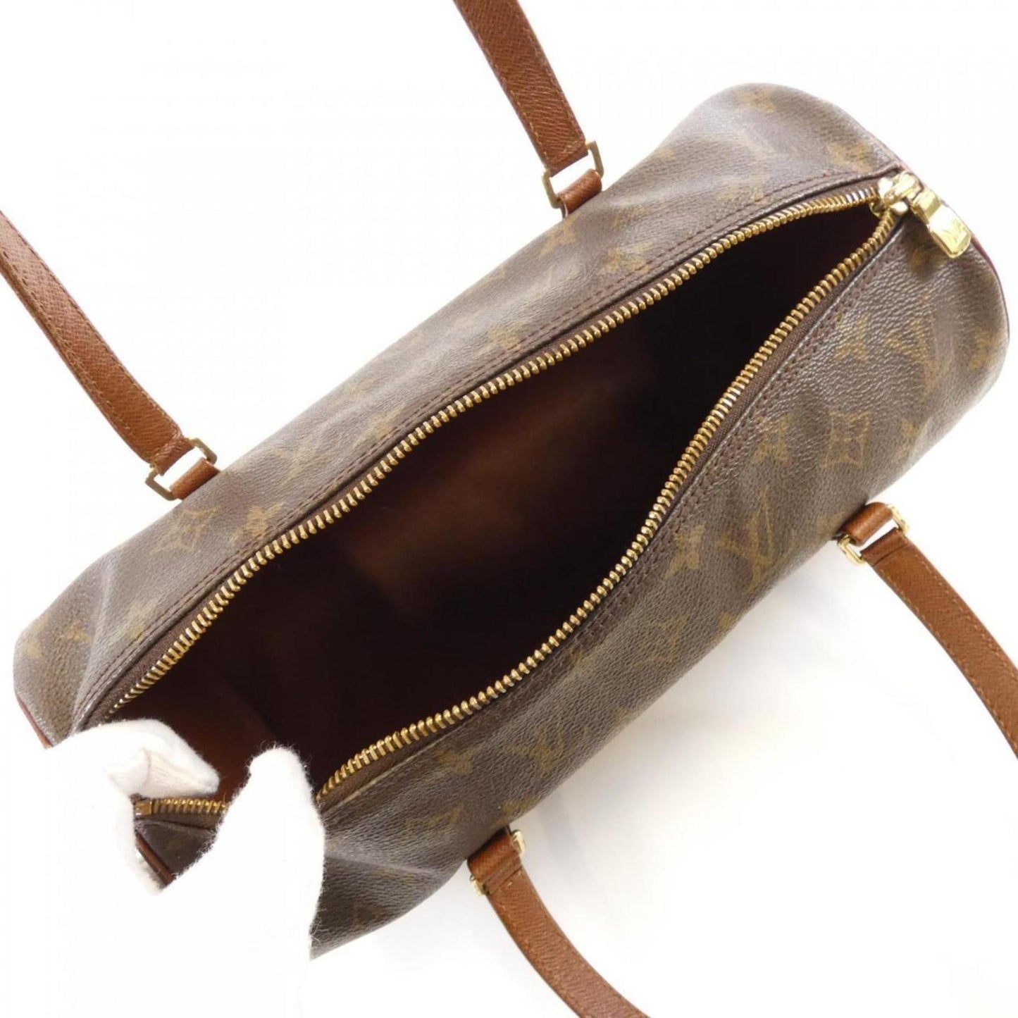 Louis Vuitton Papillon 30, Brown, Canvas, handbag