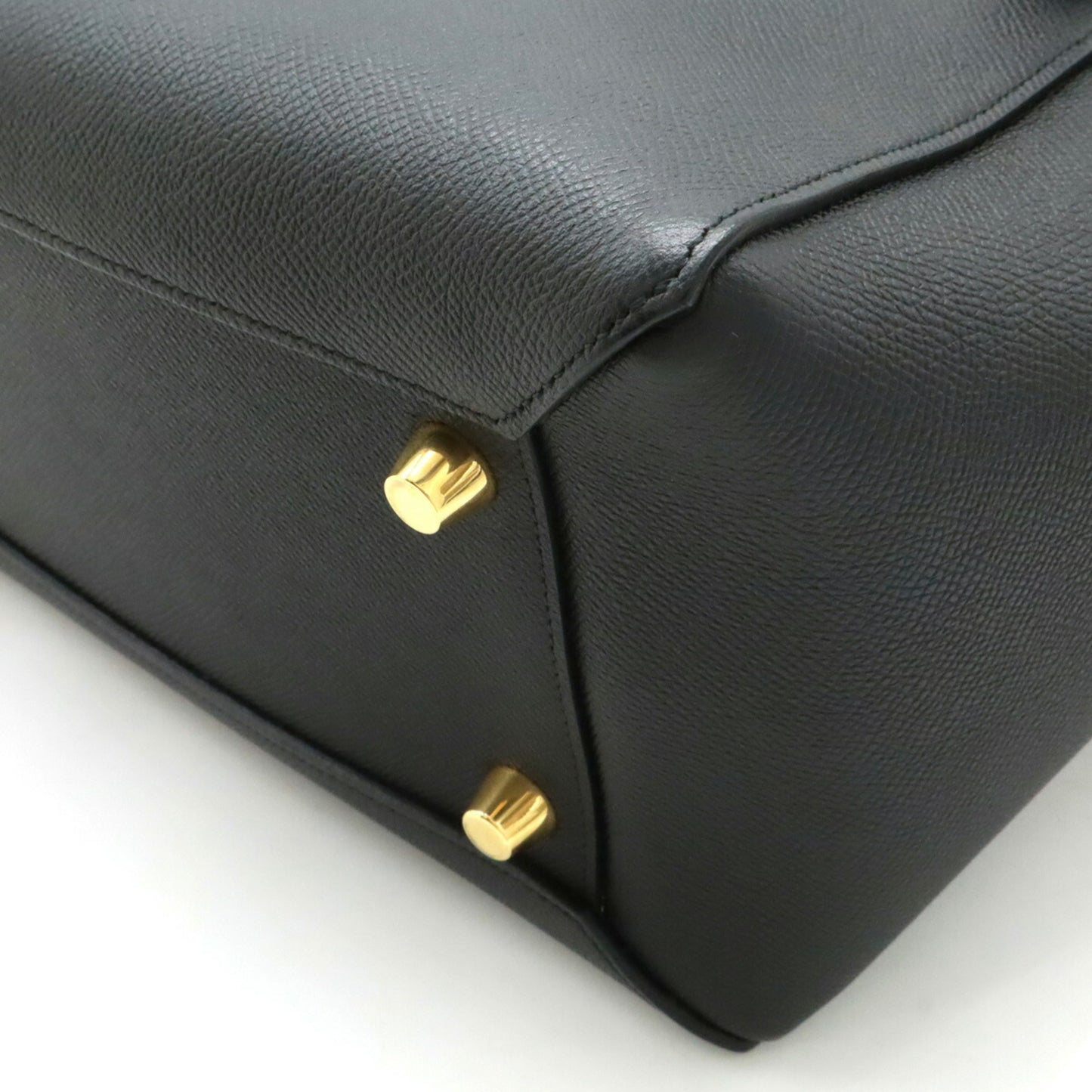 Céline Belt, Black, Leather, handbag