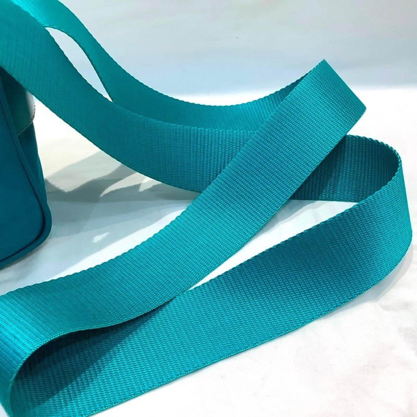Prada Tessuto, Turquoise, NYLON, shoulder