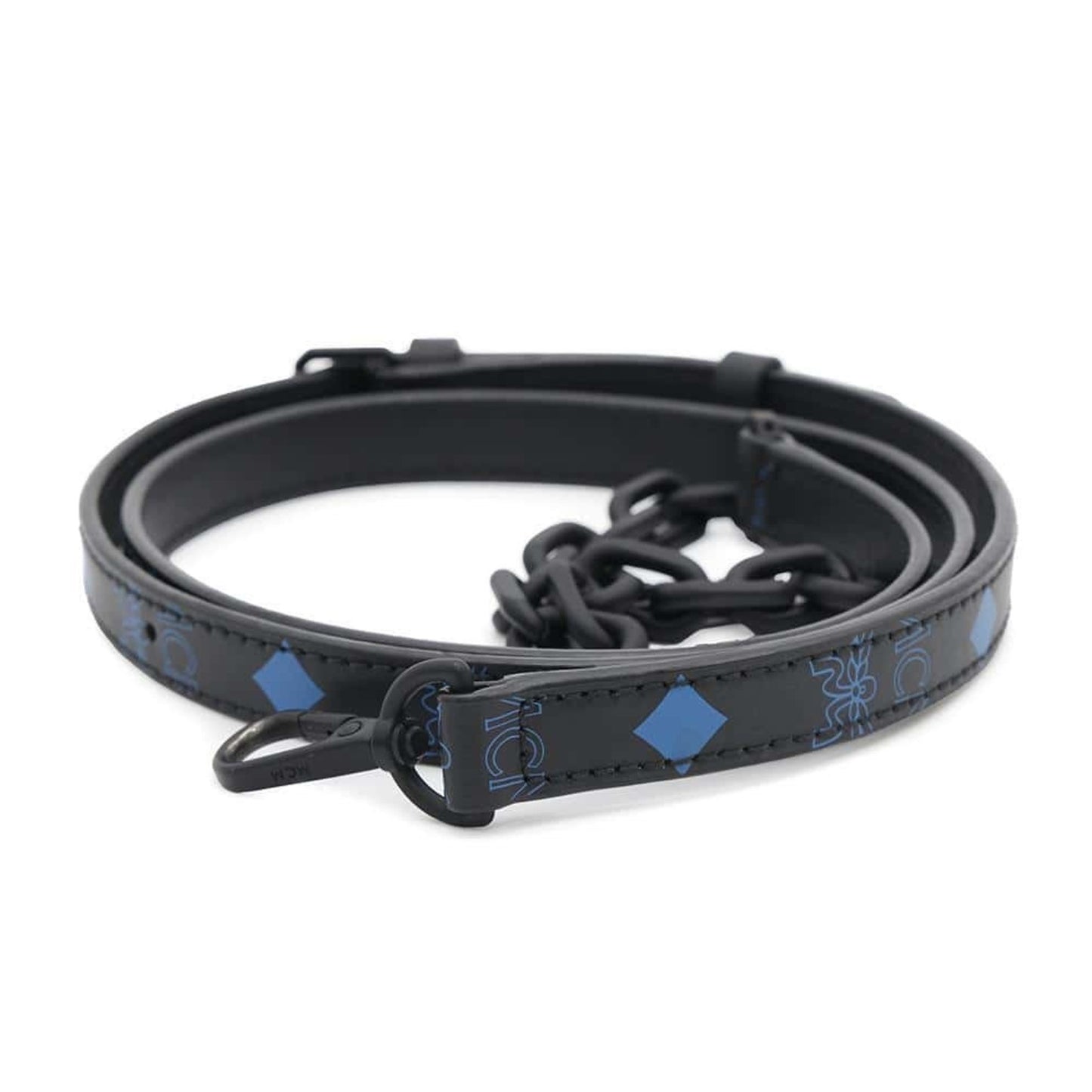 MCM, Blue, Leather, shoulder