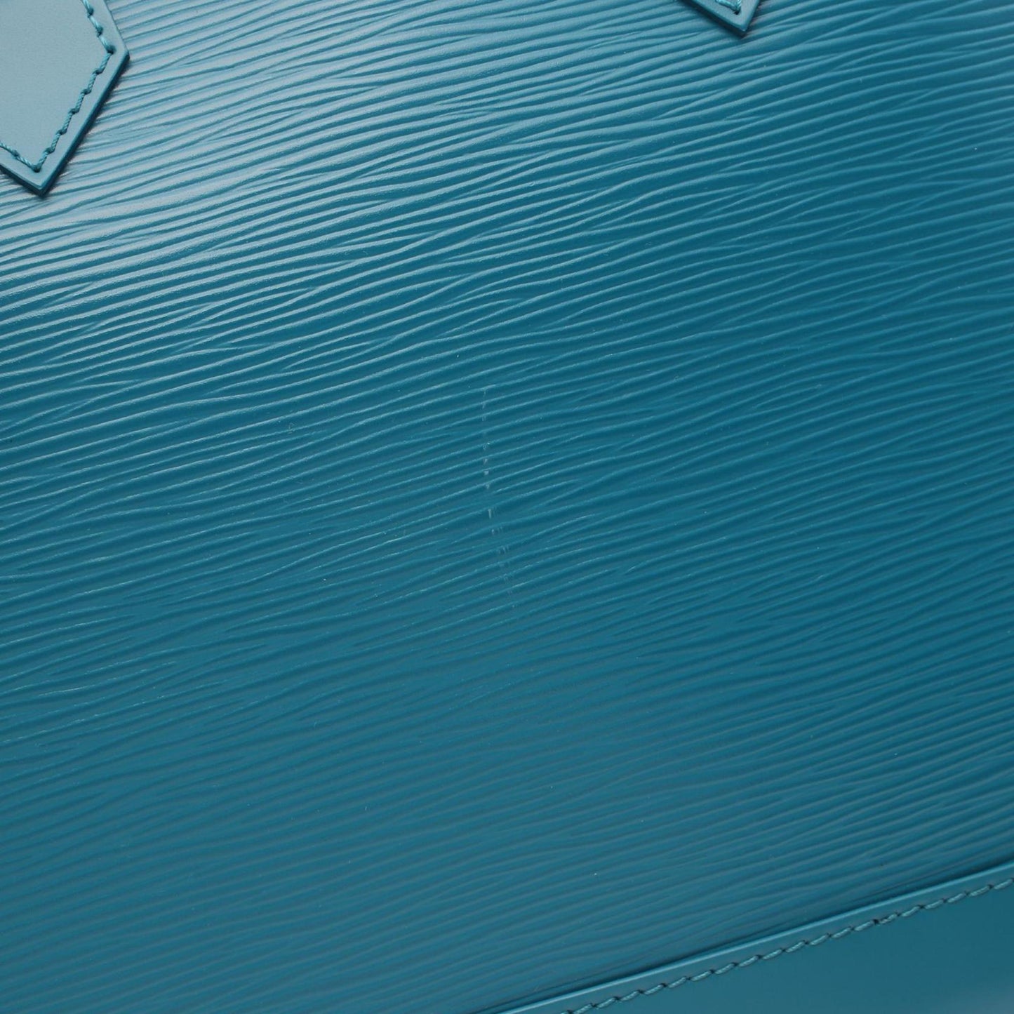 Louis Vuitton Alma, Blue, Leather, handbag