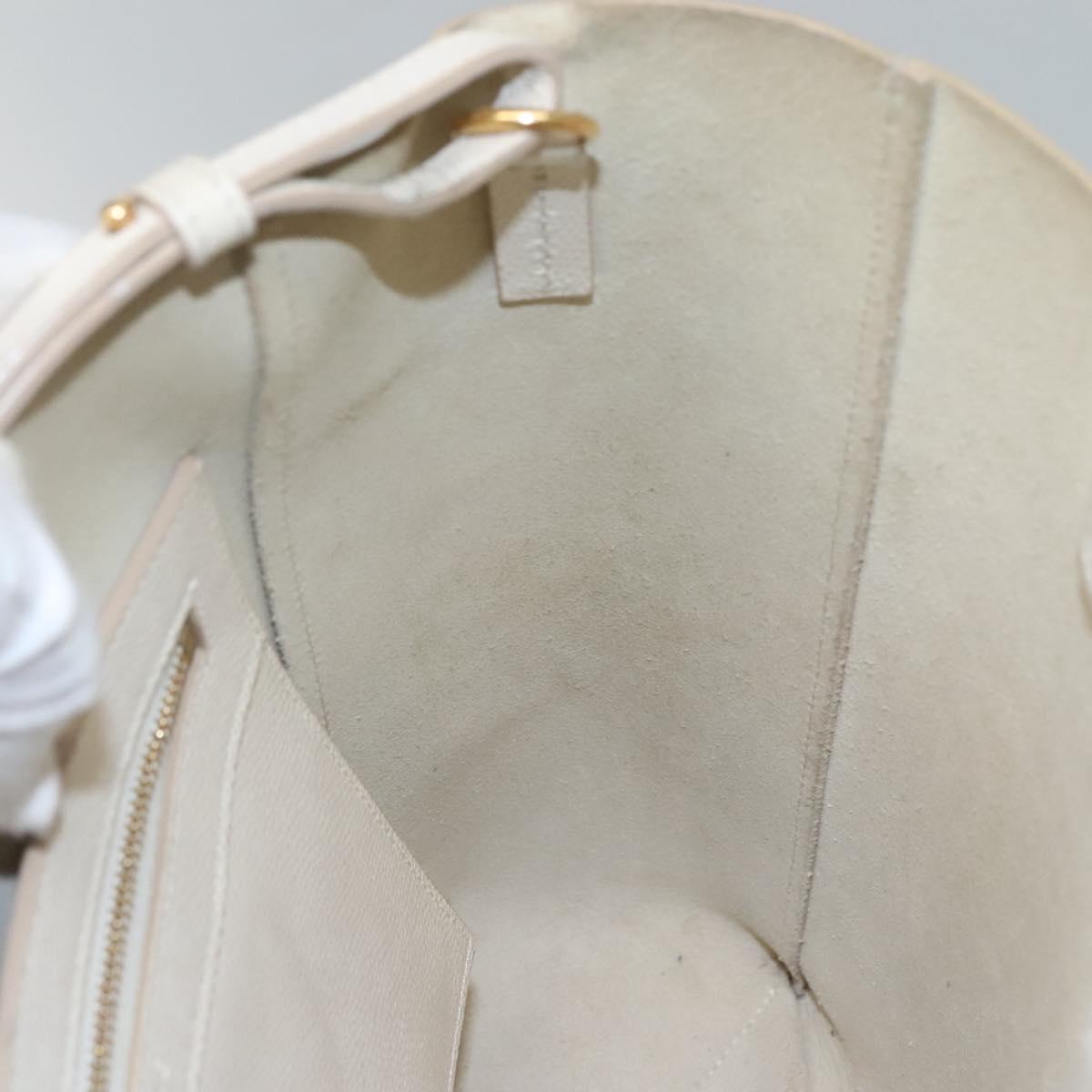 Céline Cabas Vertical, Beige, Leather, shoulder