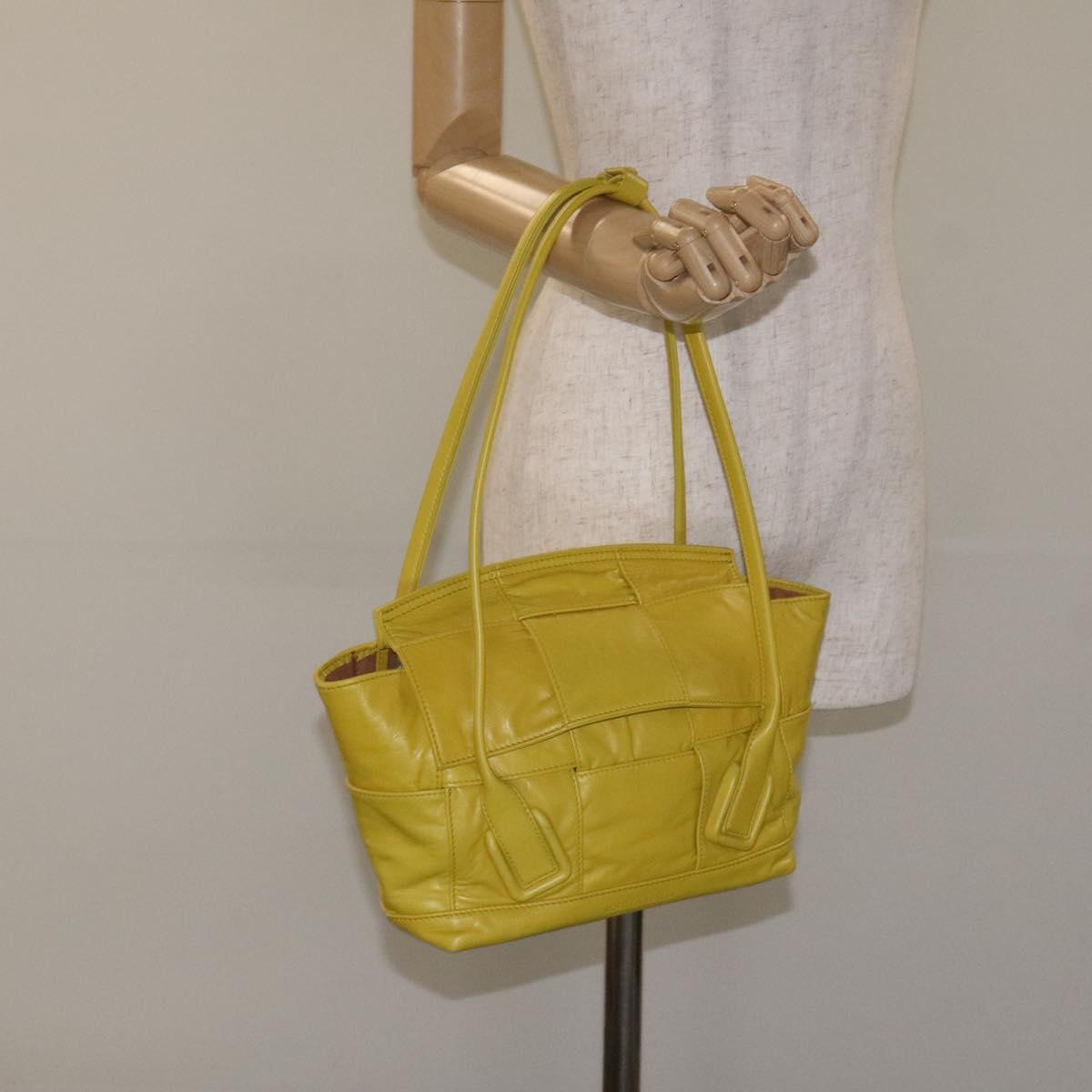 Bottega Veneta Arco, Yellow, Leather, shoulder