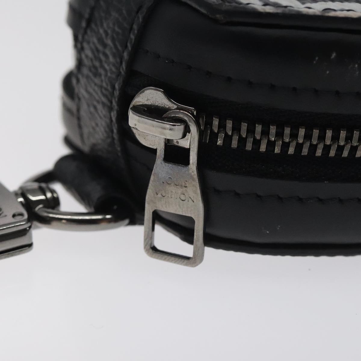 Louis Vuitton Etui à écouteur, Black, Canvas, wallet