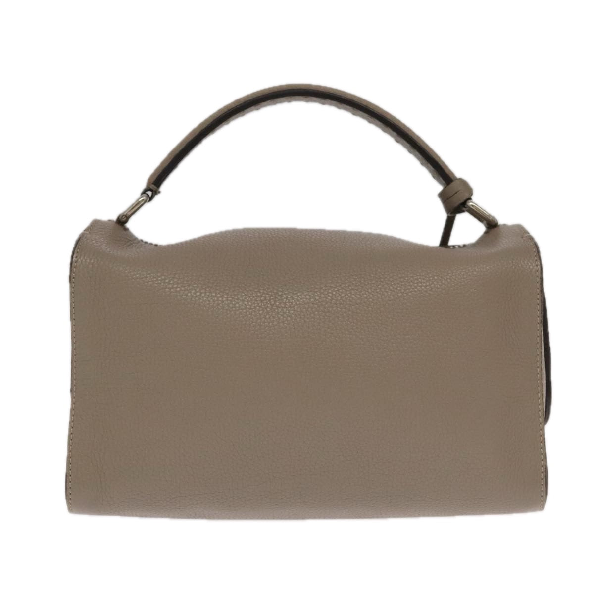 Fendi Lei Selleria, Beige, Leather, handbag