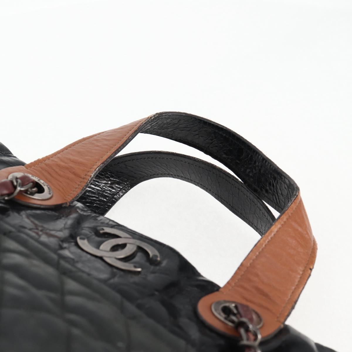 Chanel Cabas, Khaki, Leather, handbag