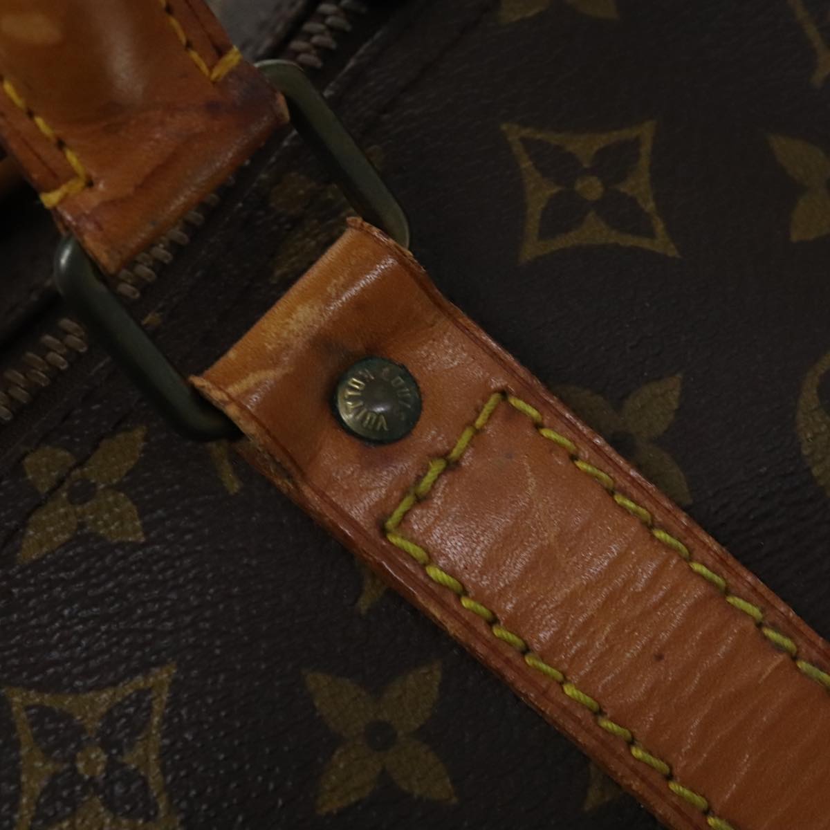 Louis Vuitton Keepall 60, Brown, Canvas, travel