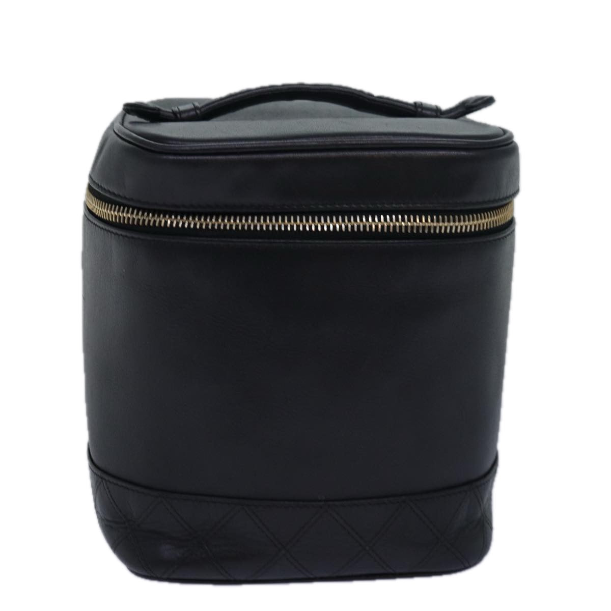 Chanel Vanity, Black, Leather, clutch
