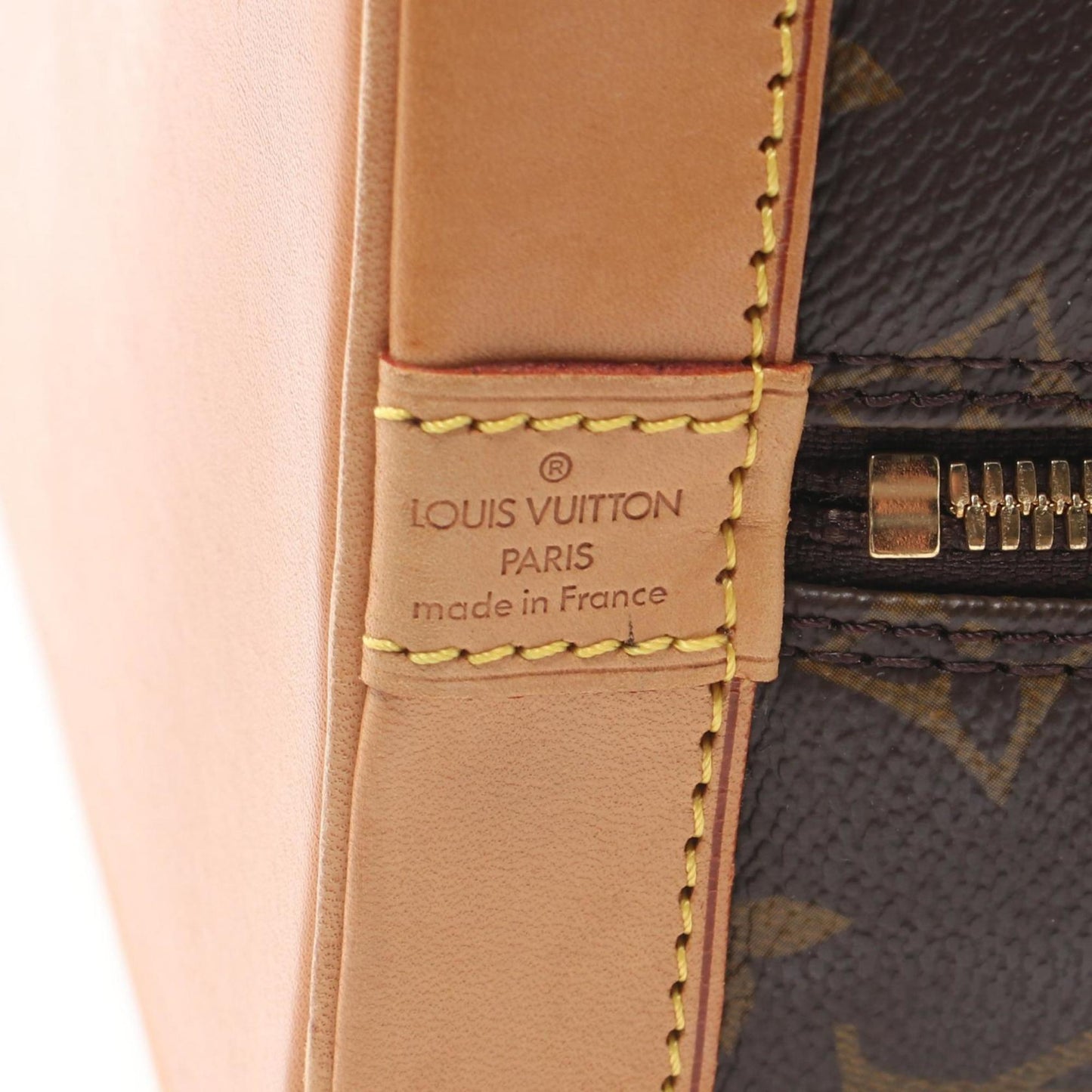 Louis Vuitton Alma, Brown, Canvas, handbag