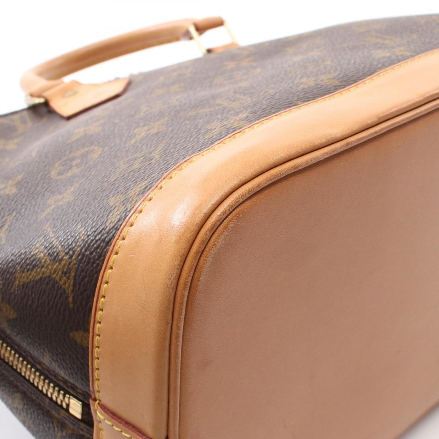 Louis Vuitton Alma, Brown, Canvas, handbag