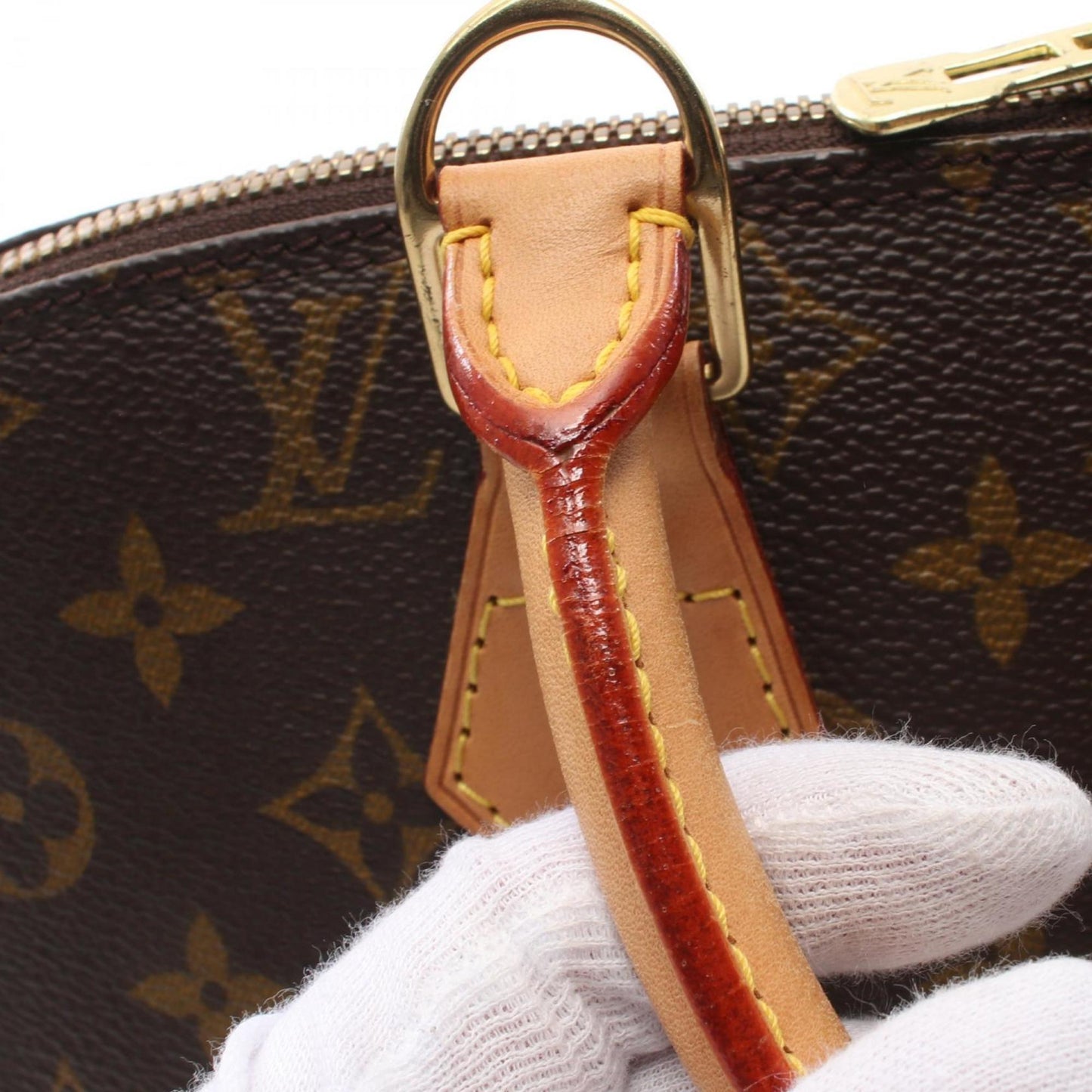 Louis Vuitton Alma, Brown, Canvas, handbag