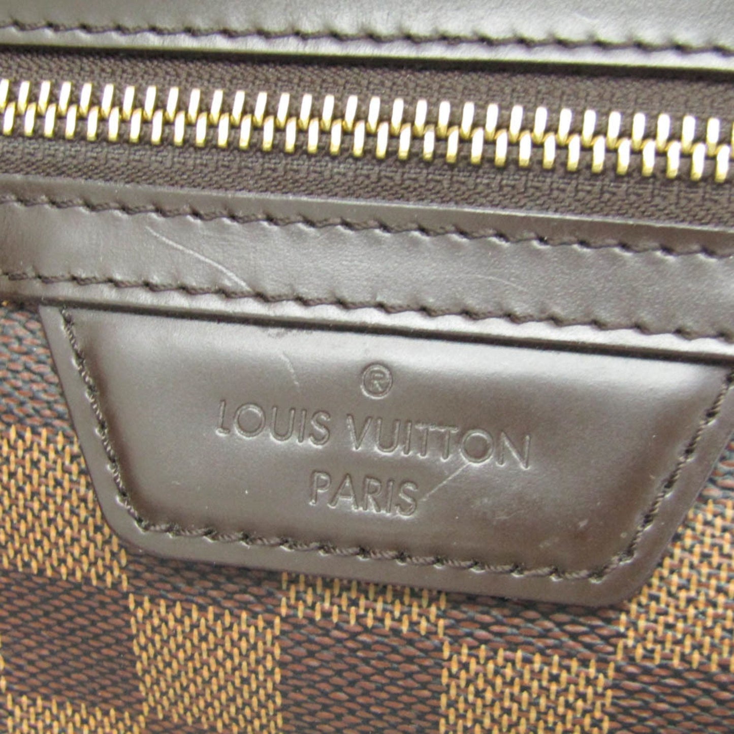 Louis Vuitton Evora, Brown, Canvas, handbag