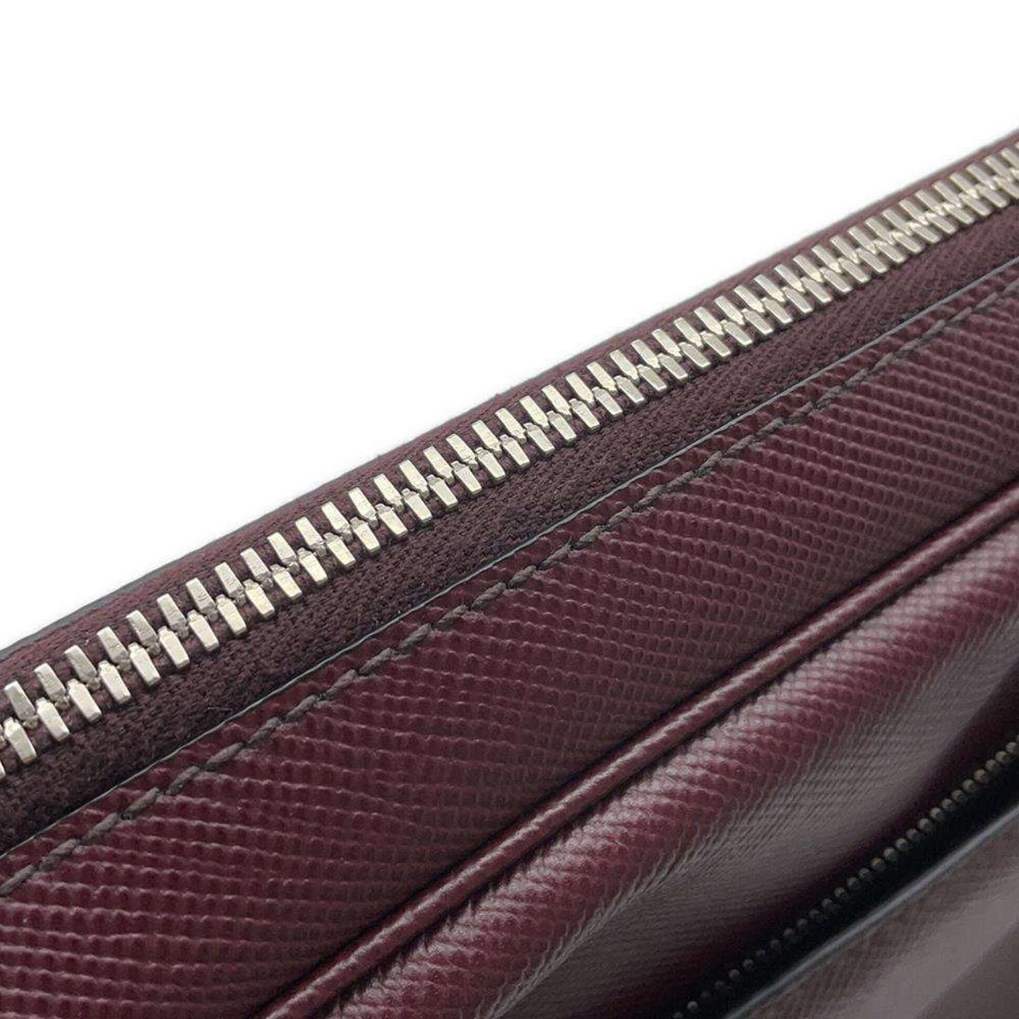 Prada Saffiano, Burgundy, Leather, shoulder