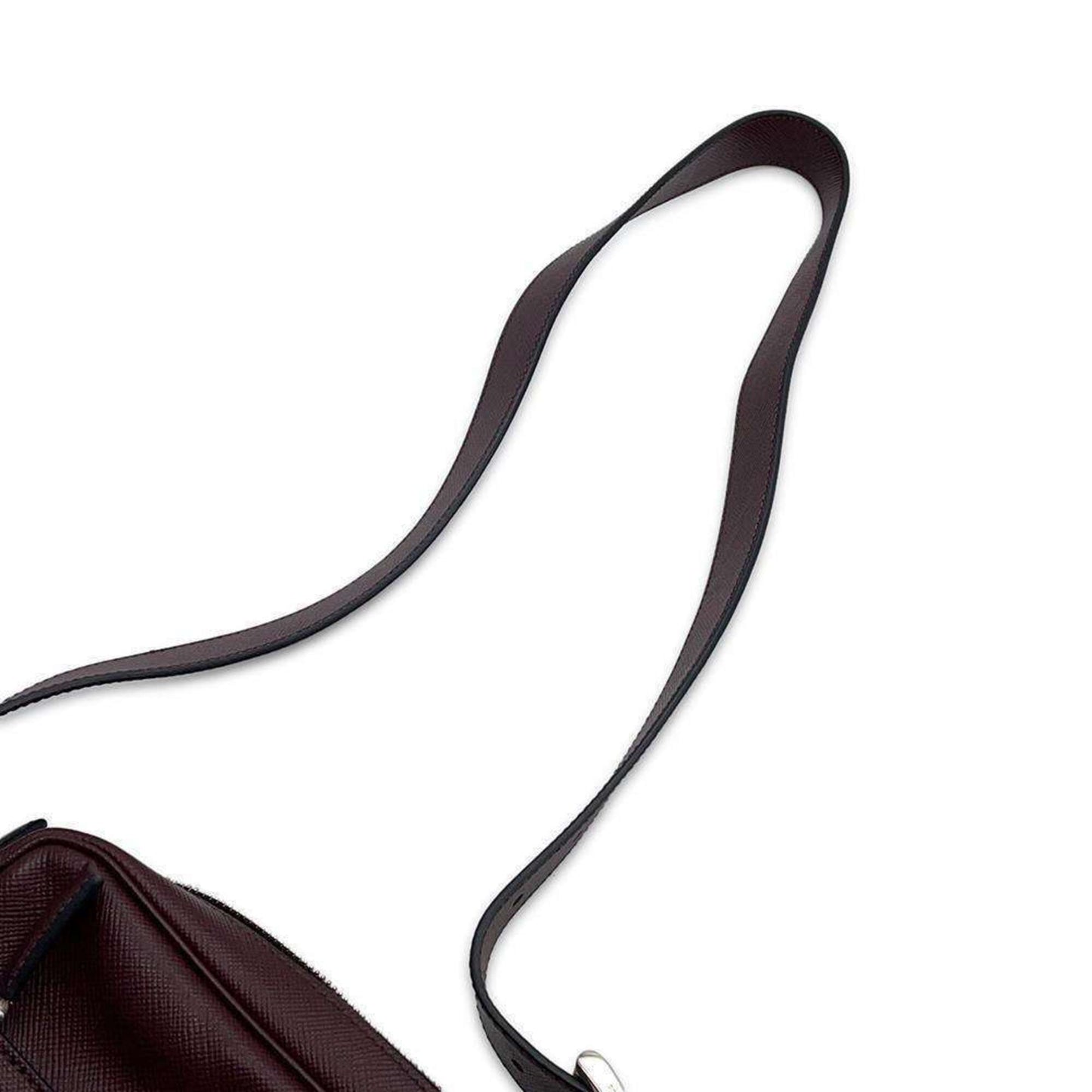Prada Saffiano, Burgundy, Leather, shoulder