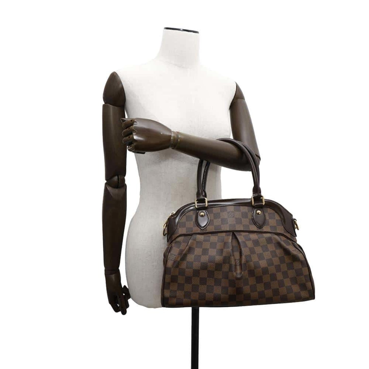 Louis Vuitton Trevi, Brown, Canvas, handbag