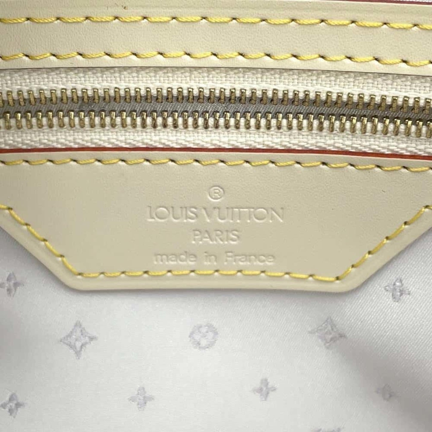 Louis Vuitton Lockit, White, Leather, handbag
