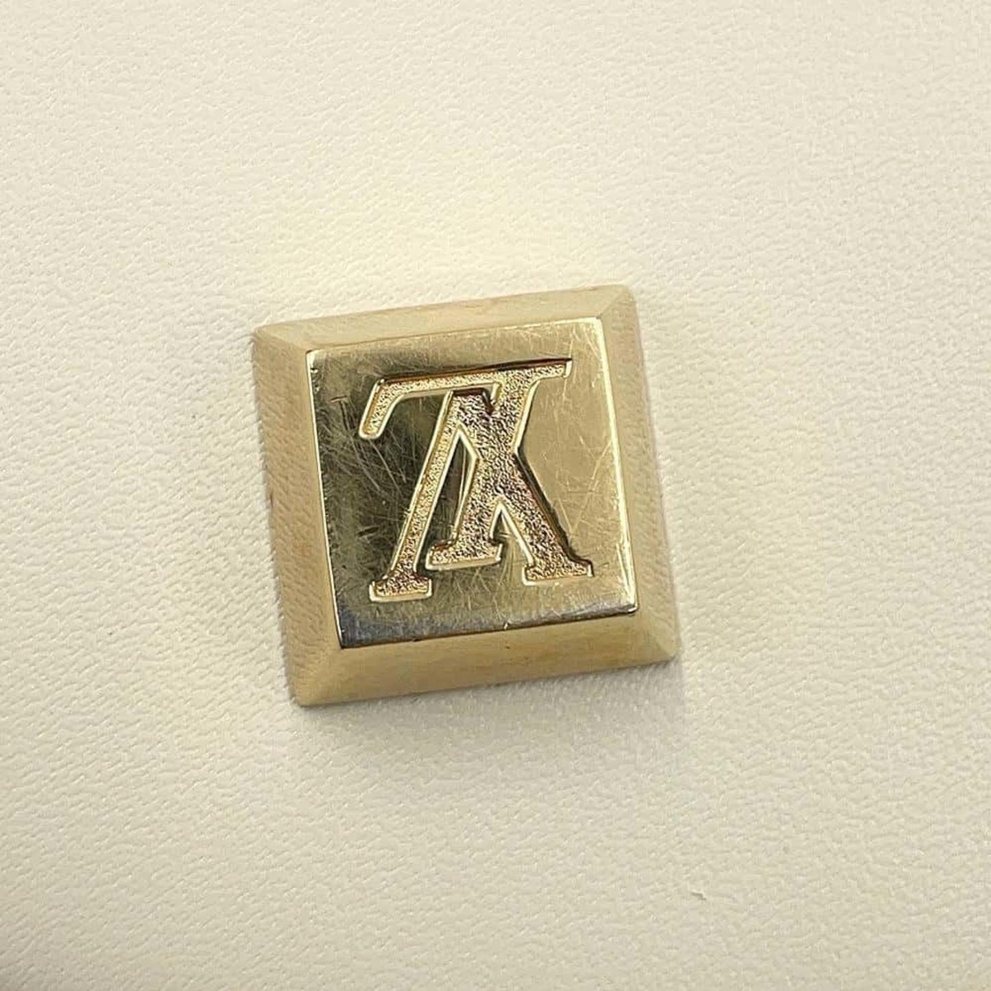 Louis Vuitton Lockit, White, Leather, handbag