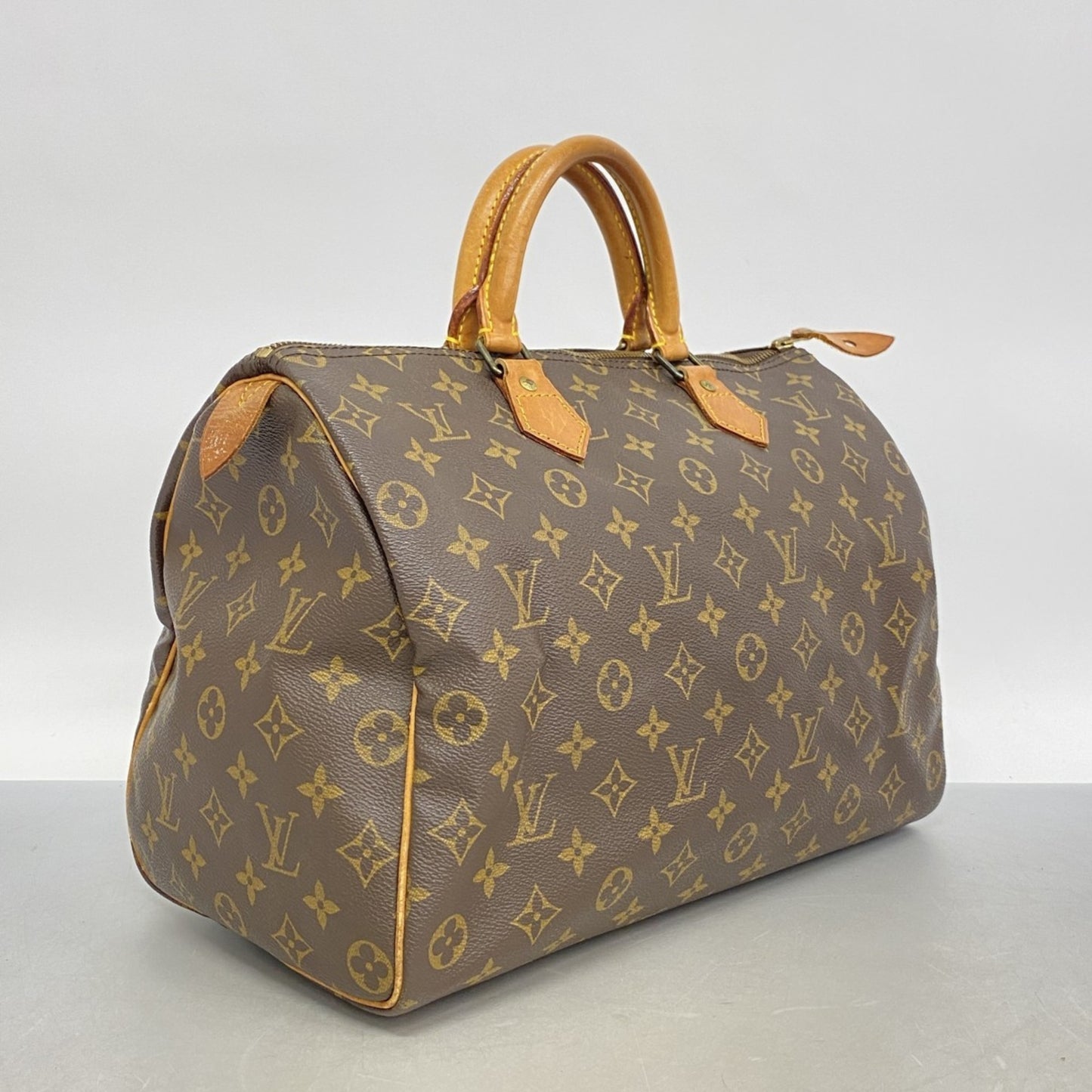Louis Vuitton Speedy 30, Brown, Canvas, handbag