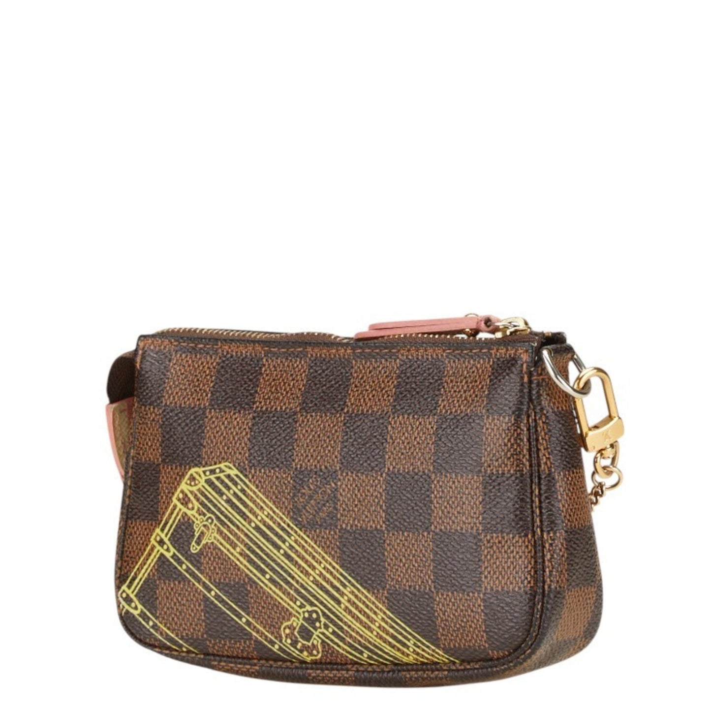 Louis Vuitton Mini Pochette Accessoires, Brown, Canvas, clutch