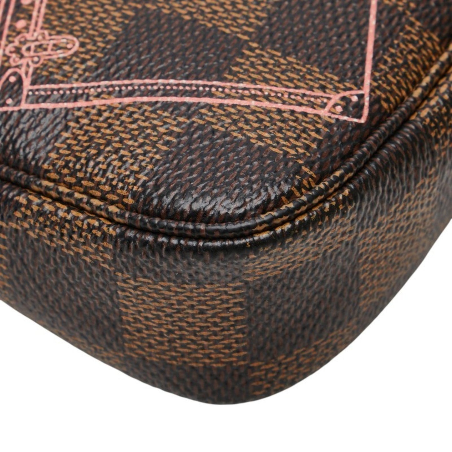 Louis Vuitton Mini Pochette Accessoires, Brown, Canvas, clutch