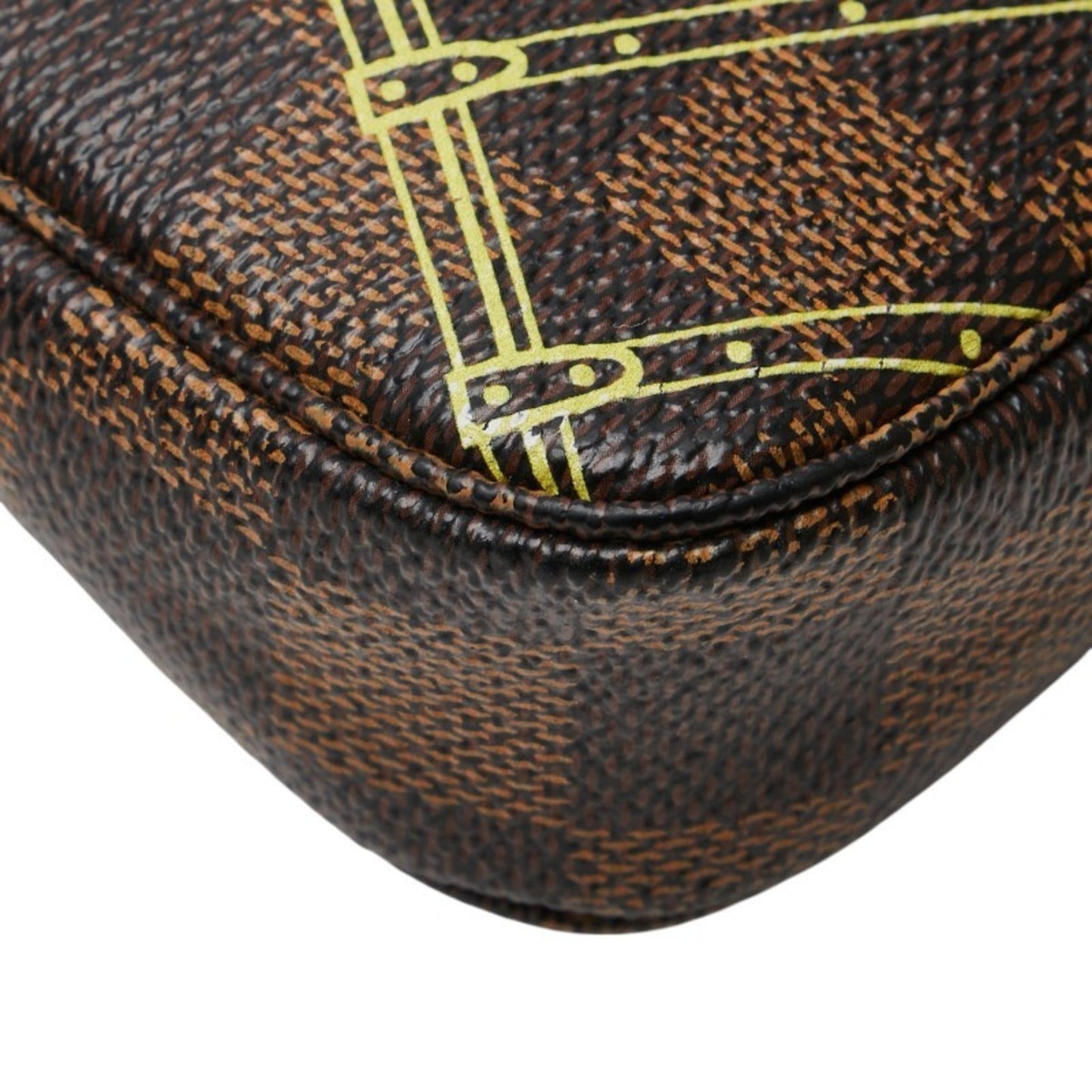Louis Vuitton Mini Pochette Accessoires, Brown, Canvas, clutch