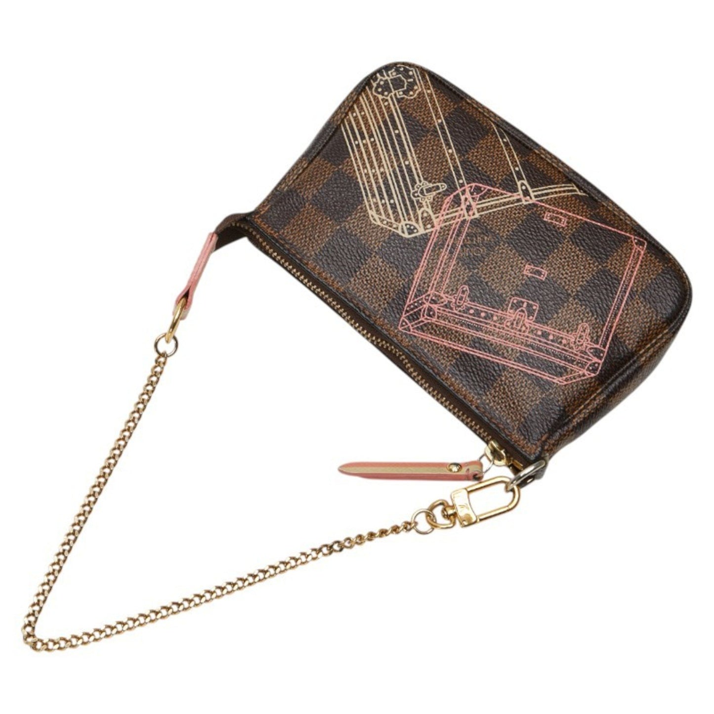 Louis Vuitton Mini Pochette Accessoires, Brown, Canvas, clutch