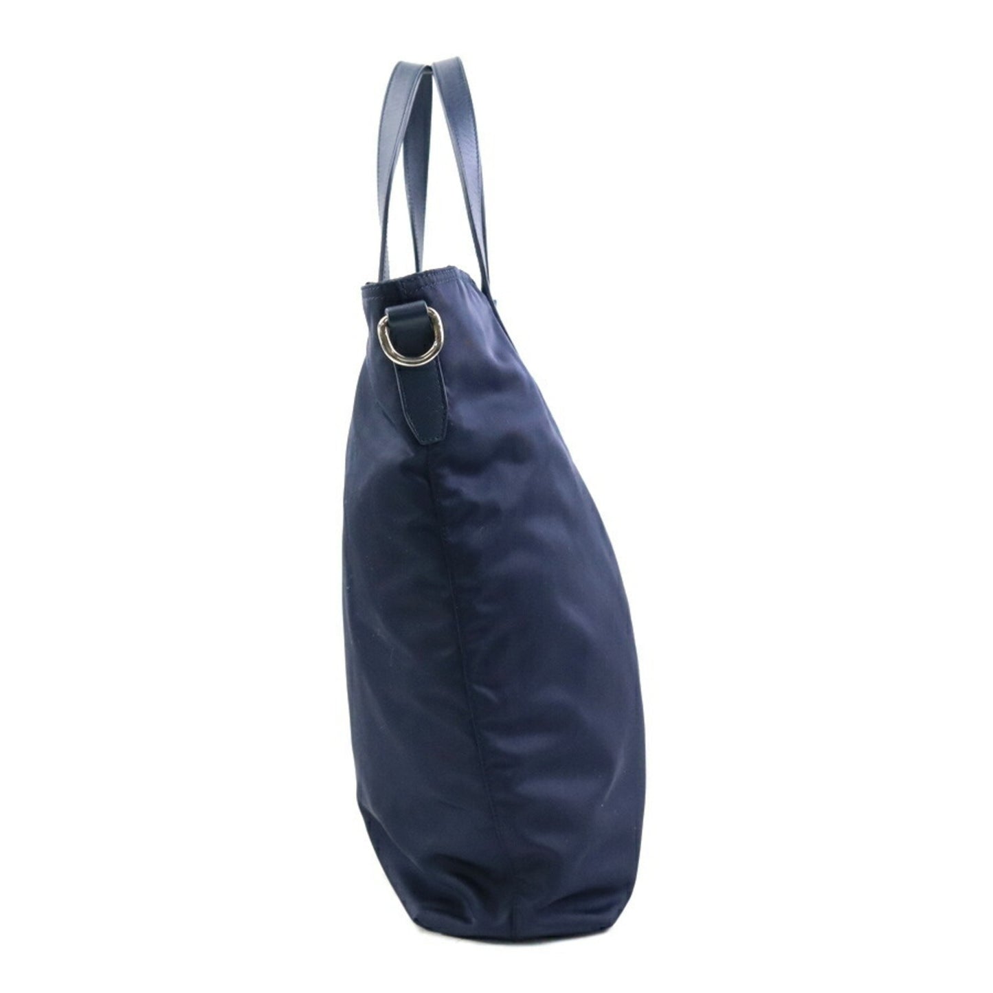Prada, Navy, Canvas, tote
