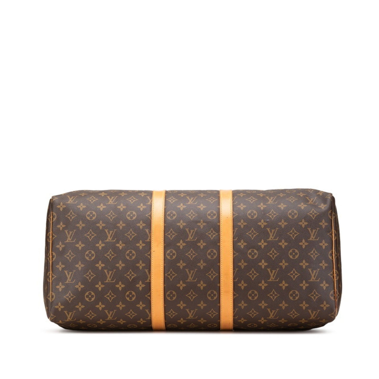 Louis Vuitton Keepall 55, Brown, Canvas, travel