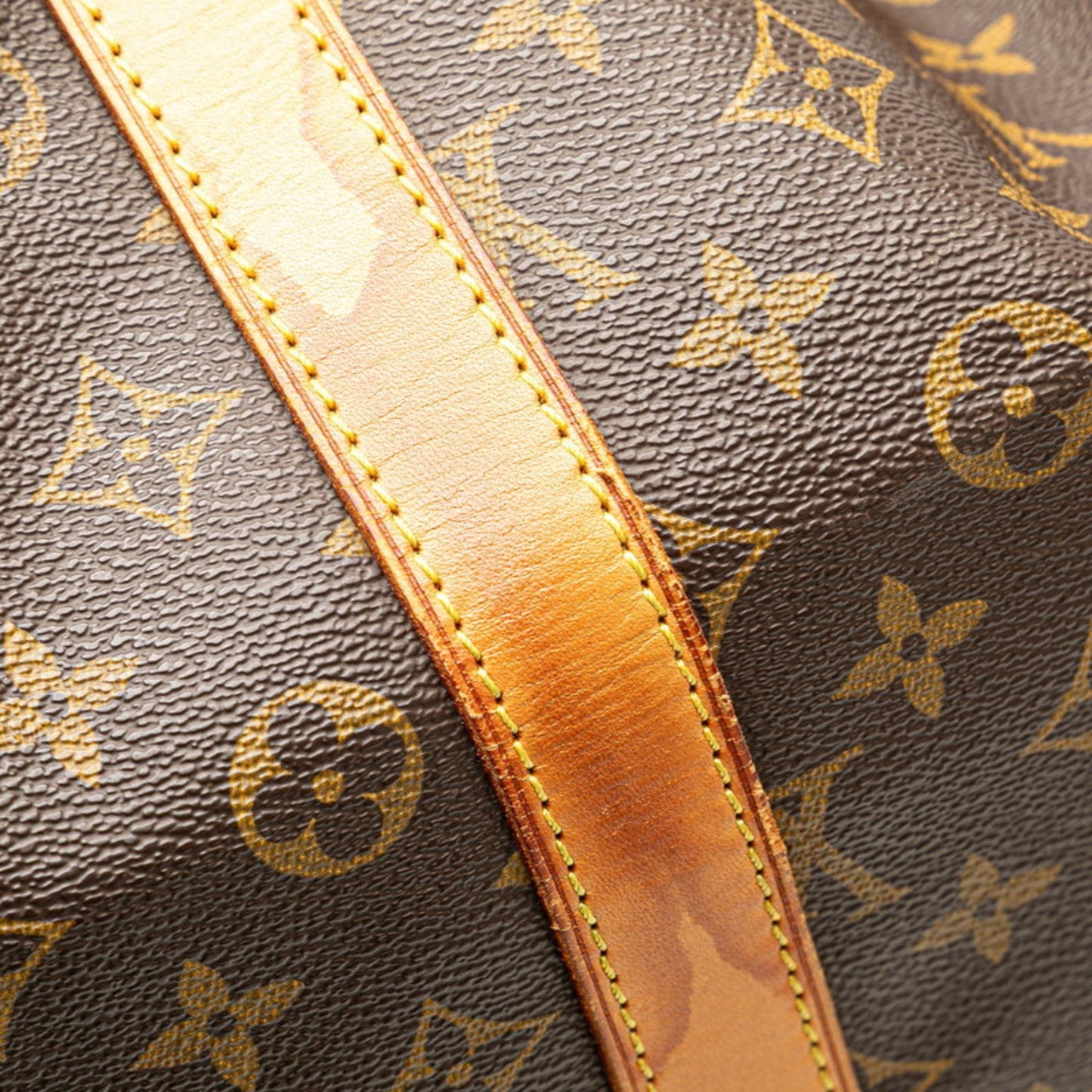 Louis Vuitton Keepall 55, Brown, Canvas, travel