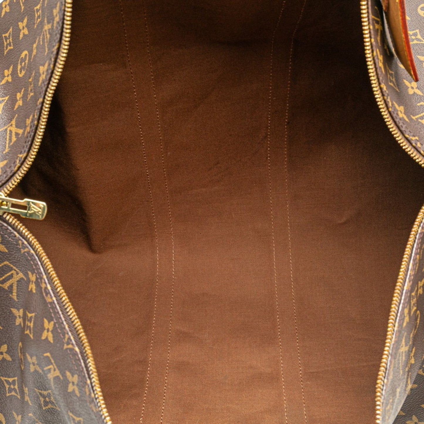 Louis Vuitton Keepall 55, Brown, Canvas, travel