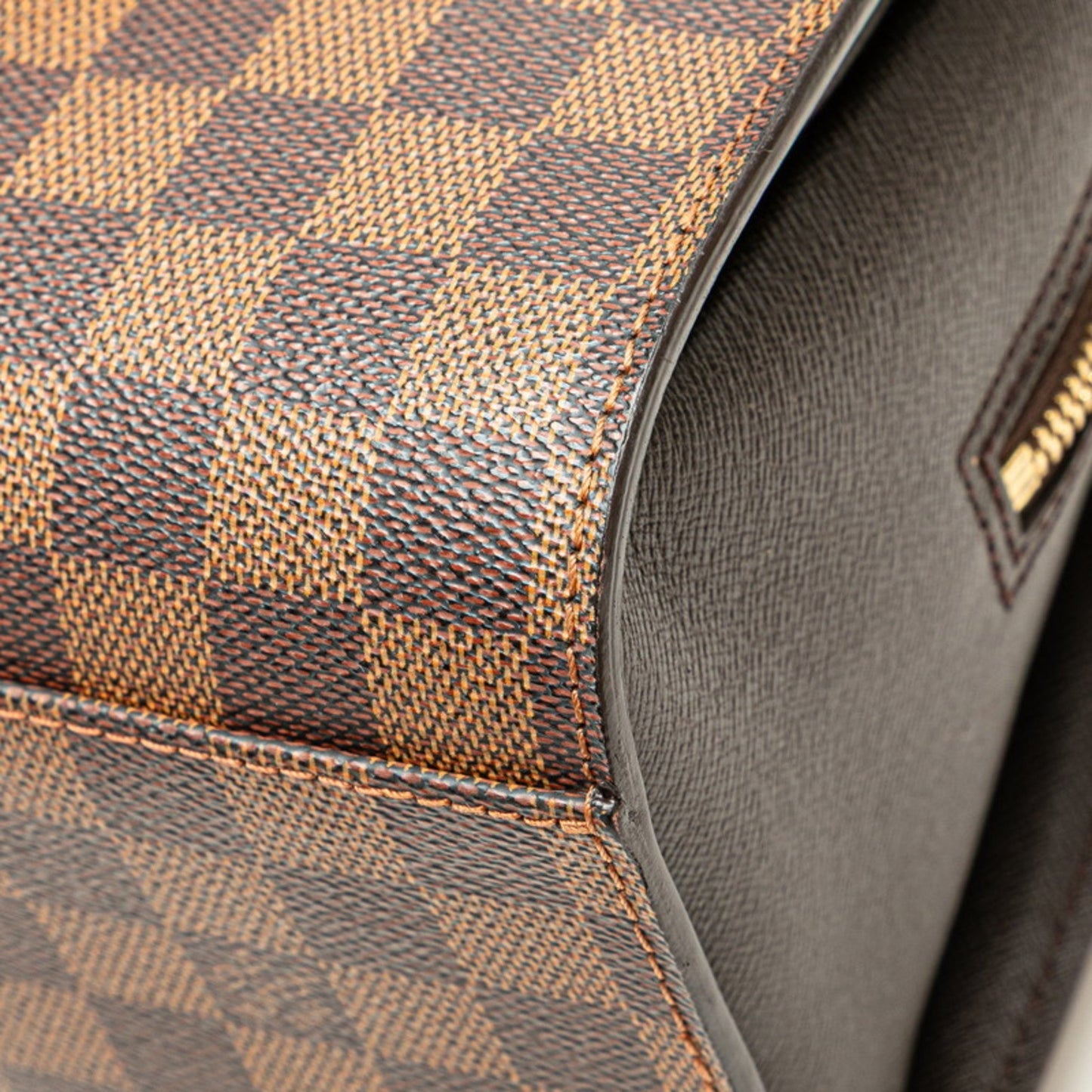Louis Vuitton Triana, Brown, Canvas, handbag