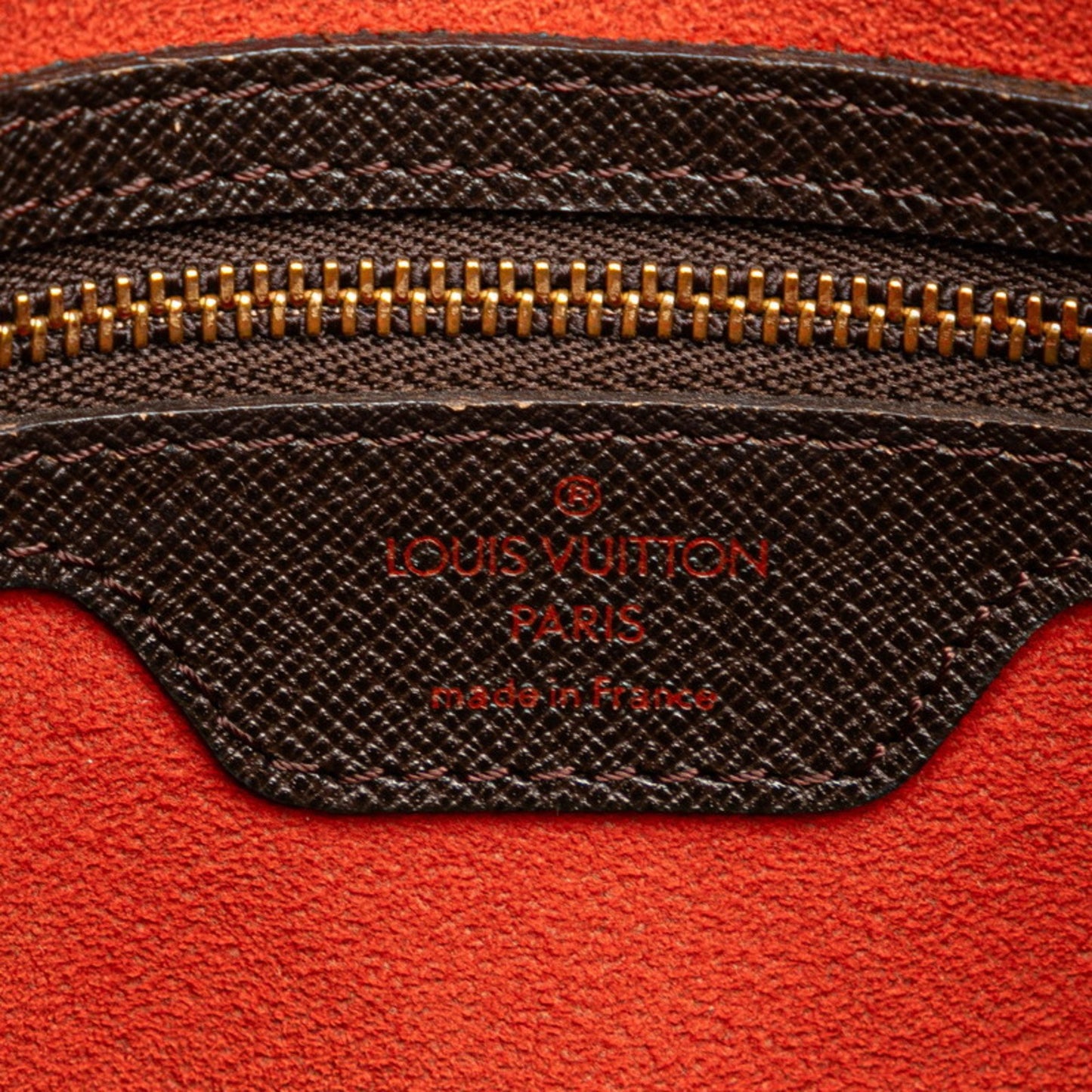 Louis Vuitton Triana, Brown, Canvas, handbag