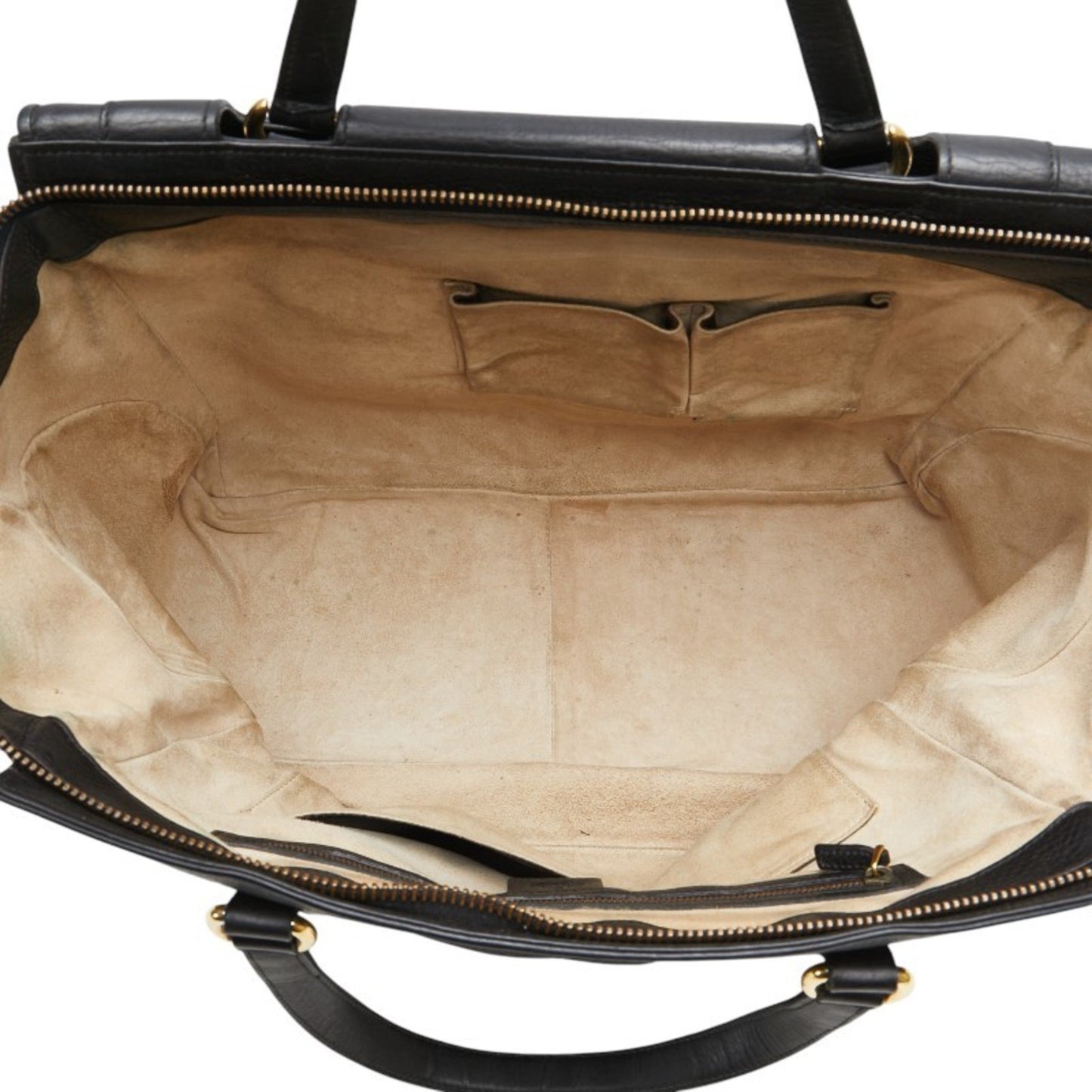 Gucci Double G, Black, Leather, handbag