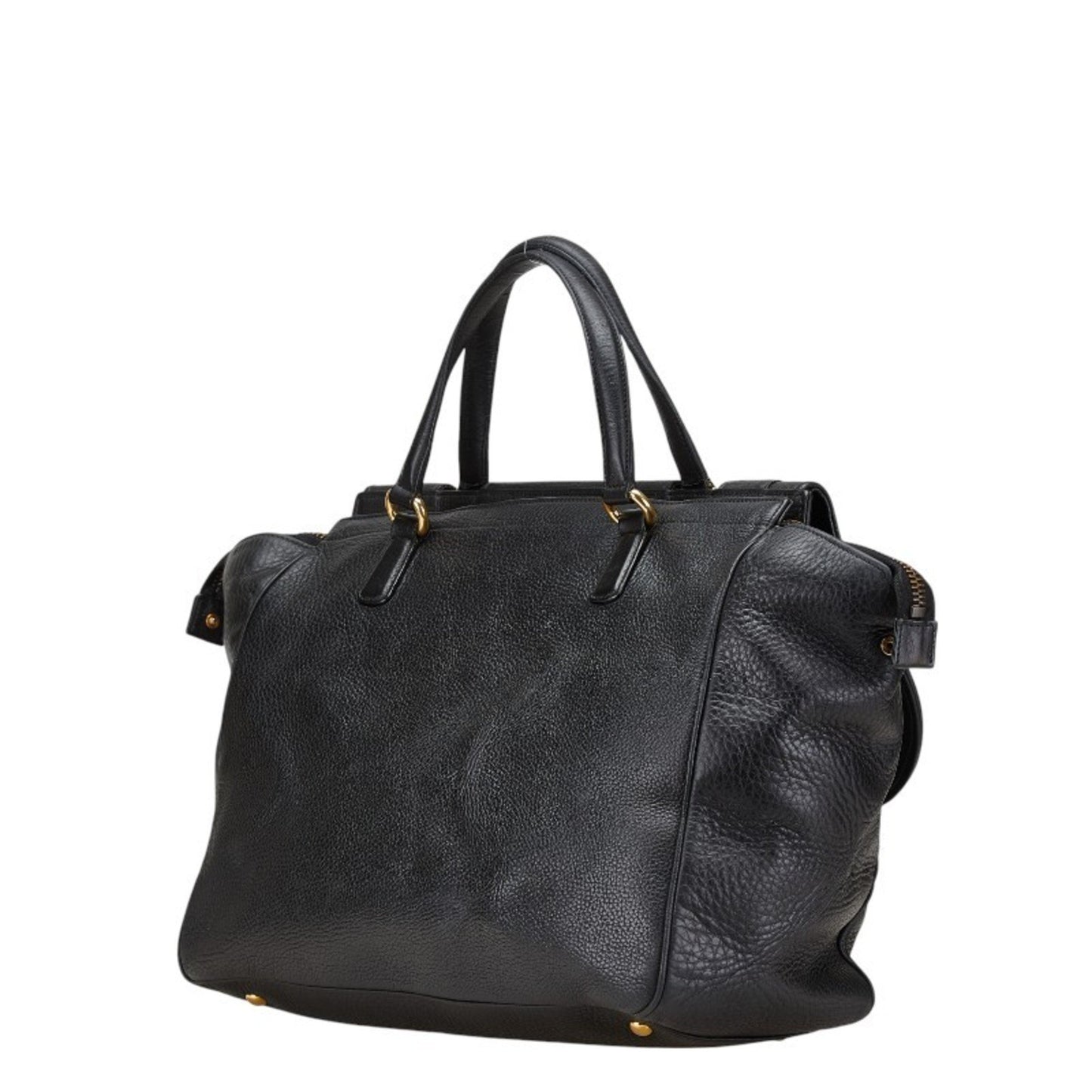 Gucci Double G, Black, Leather, handbag