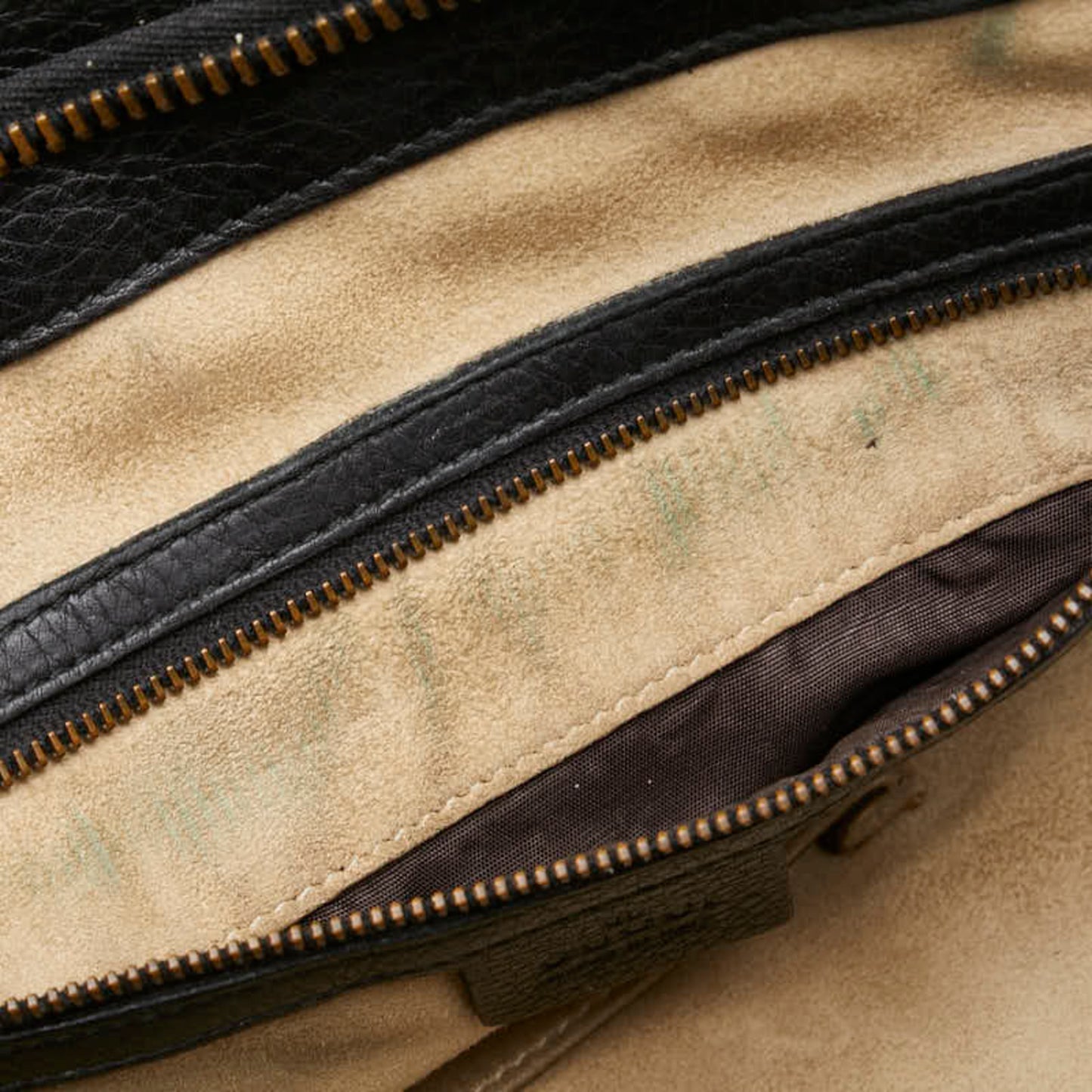 Gucci Double G, Black, Leather, handbag