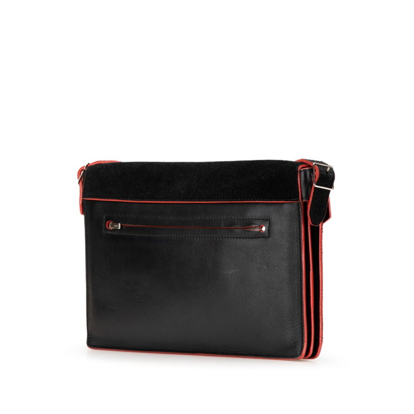 Céline Diamond Clutch, Black, Leather, clutch
