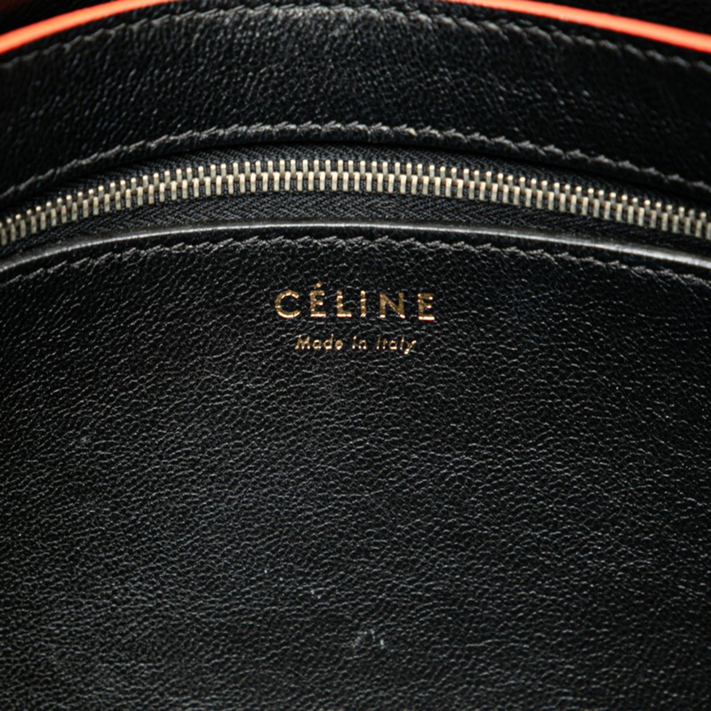 Céline Diamond Clutch, Black, Leather, clutch