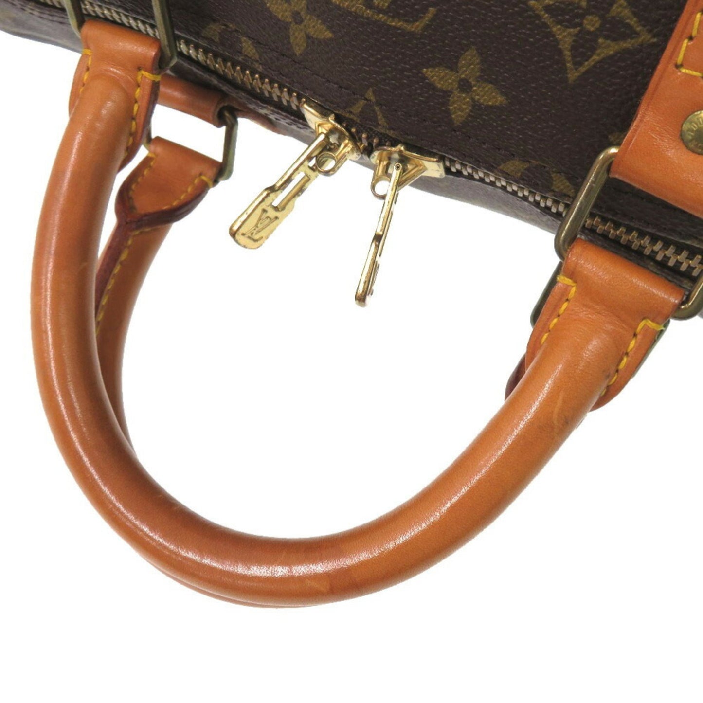 Louis Vuitton Keepall 55, Brown, Canvas, travel