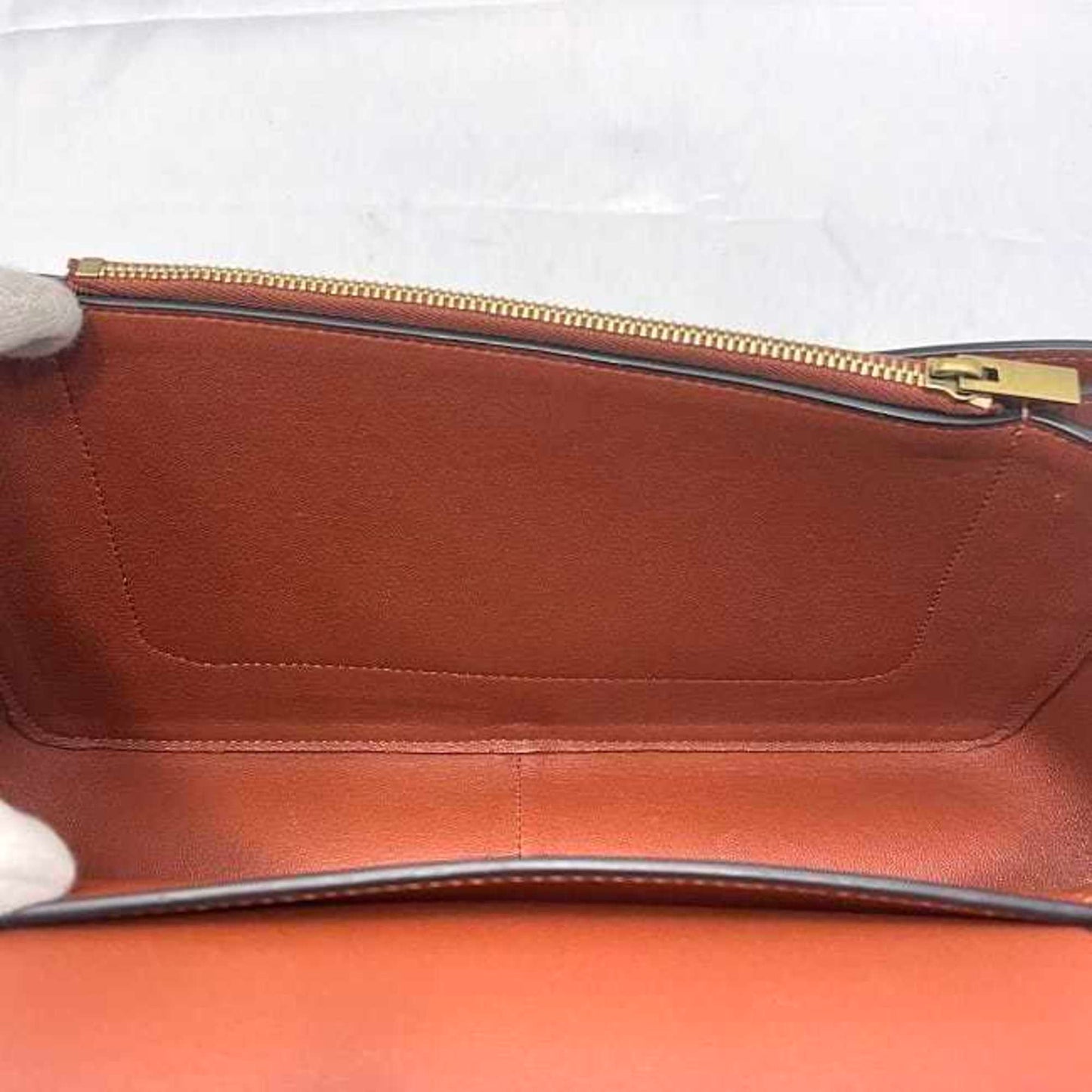 Céline Frame, Blue, Leather, shoulder